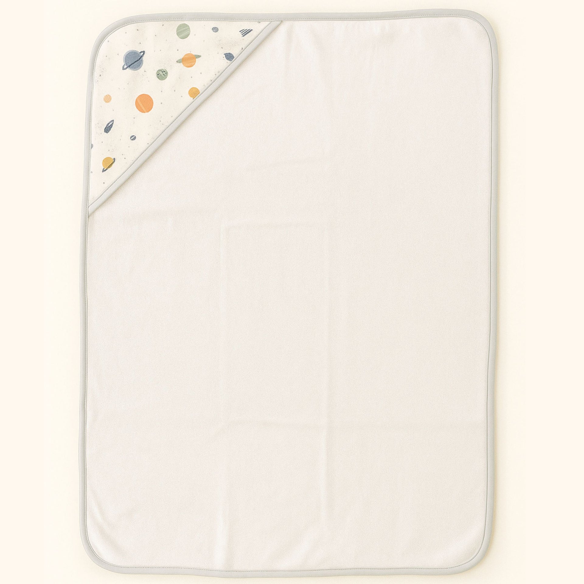 Smile Baby Premium Cotton Hooded Baby Bath Towel – Space Print | Soft, Absorbent & Gentle for Newborns | 0-12 Months