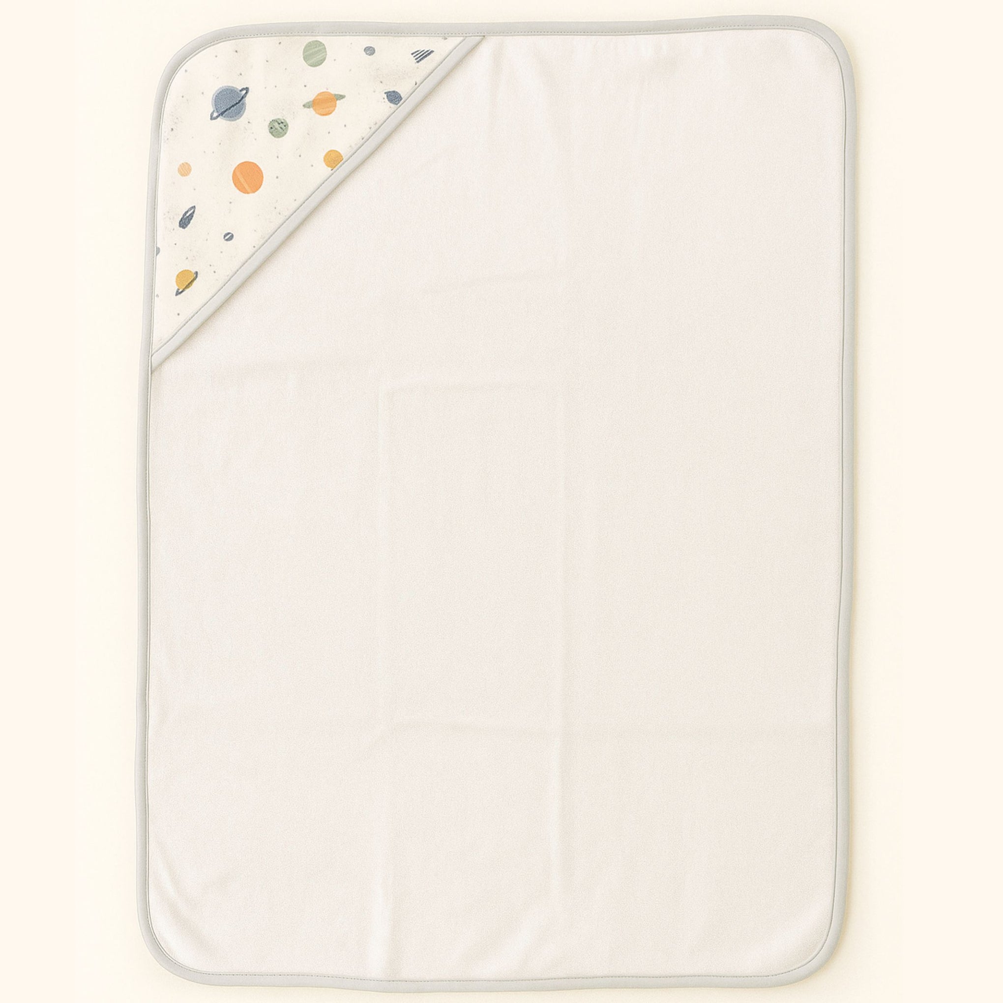 Smile Baby Premium Cotton Hooded Baby Bath Towel – Space Print | Soft, Absorbent & Gentle for Newborns | 0-12 Months