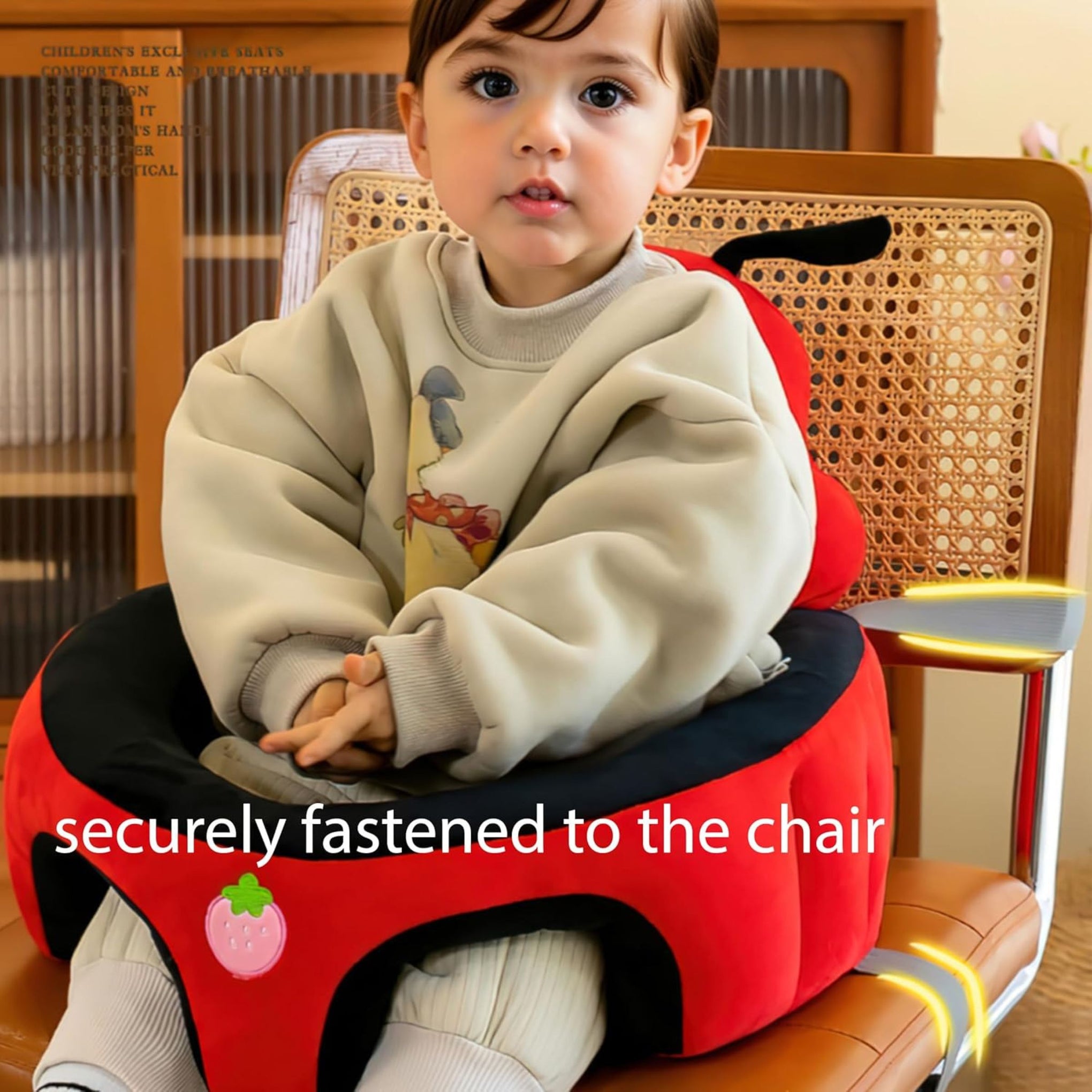 Smile Baby Adorable Toddler Sitting Sofa Chair with Cozy Plush Infant Support Seat for Babies 3-12 Months to Safely Learn to Sit| round shape  | green color | frog design
