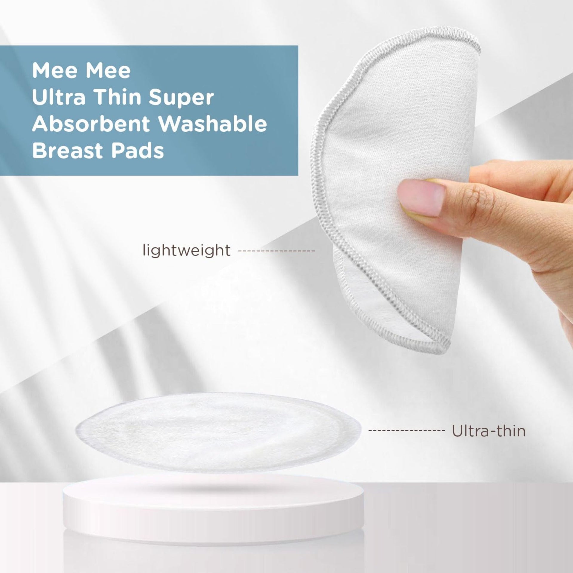 Mee Mee Breast Pad | Breast Pad for Feeding Mothers | 6 pcs Breast pad | CREAM COLOR