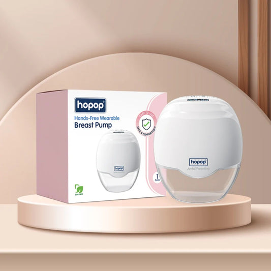 Hopop Hands-Free Wearable Breast Pump – Portable, BPA-Free, Comfortable & Quiet Pump for Moms