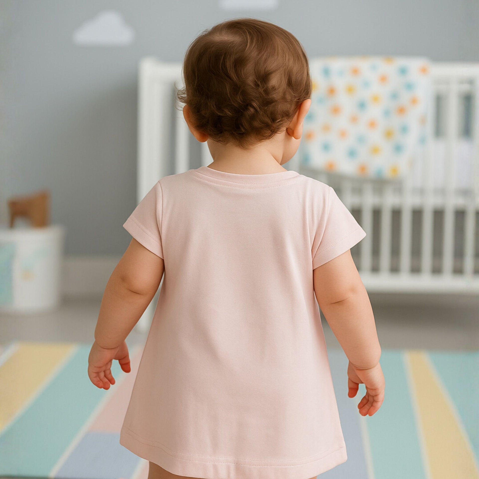 Ollypop Baby Girl Disney Princess “Moana” Printed Cotton T-Shirt | Soft & Comfy Short Sleeve Top | Age 12 Months to 3 Years