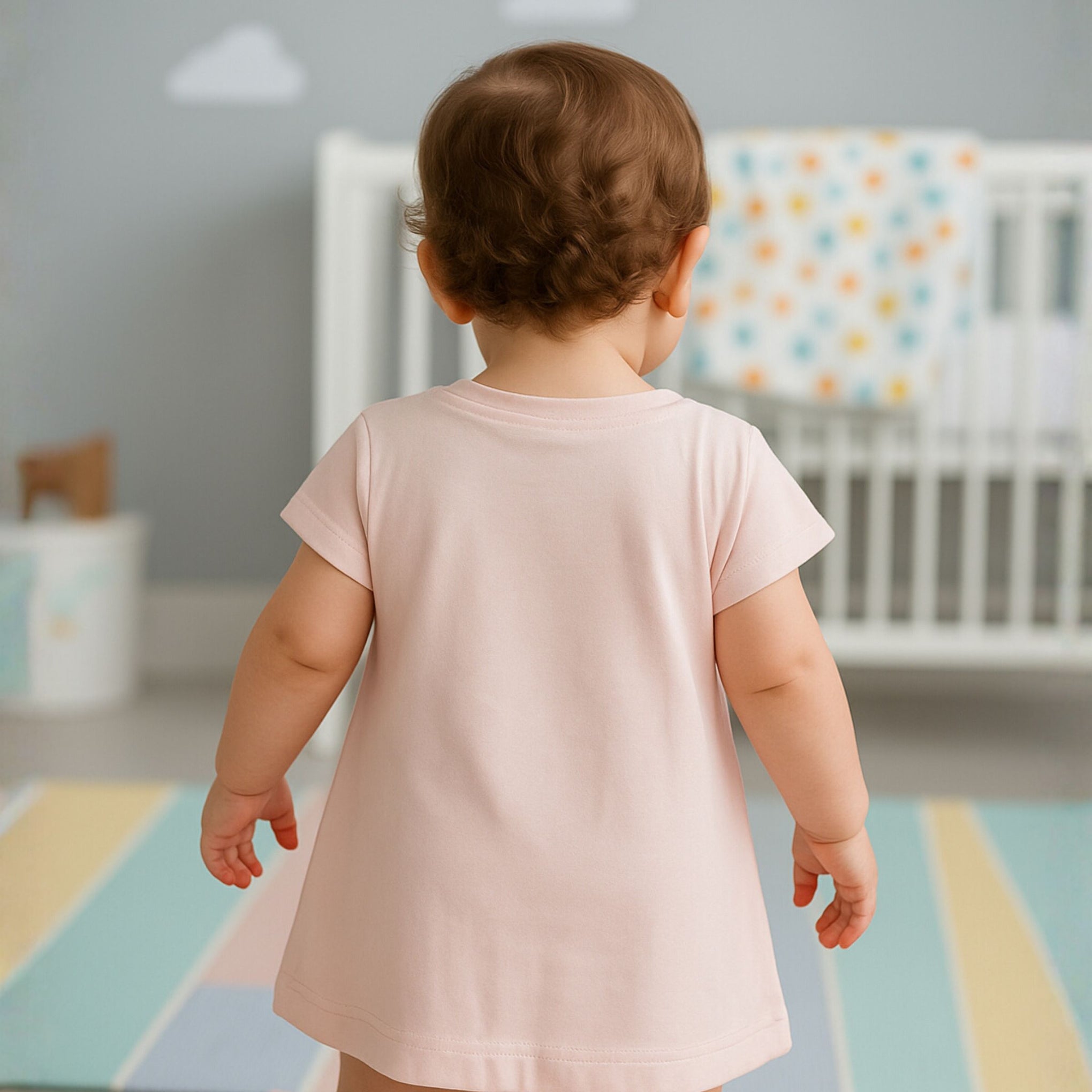 Ollypop Baby Girl Disney Princess “Moana” Printed Cotton T-Shirt | Soft & Comfy Short Sleeve Top | Age 12 Months to 3 Years