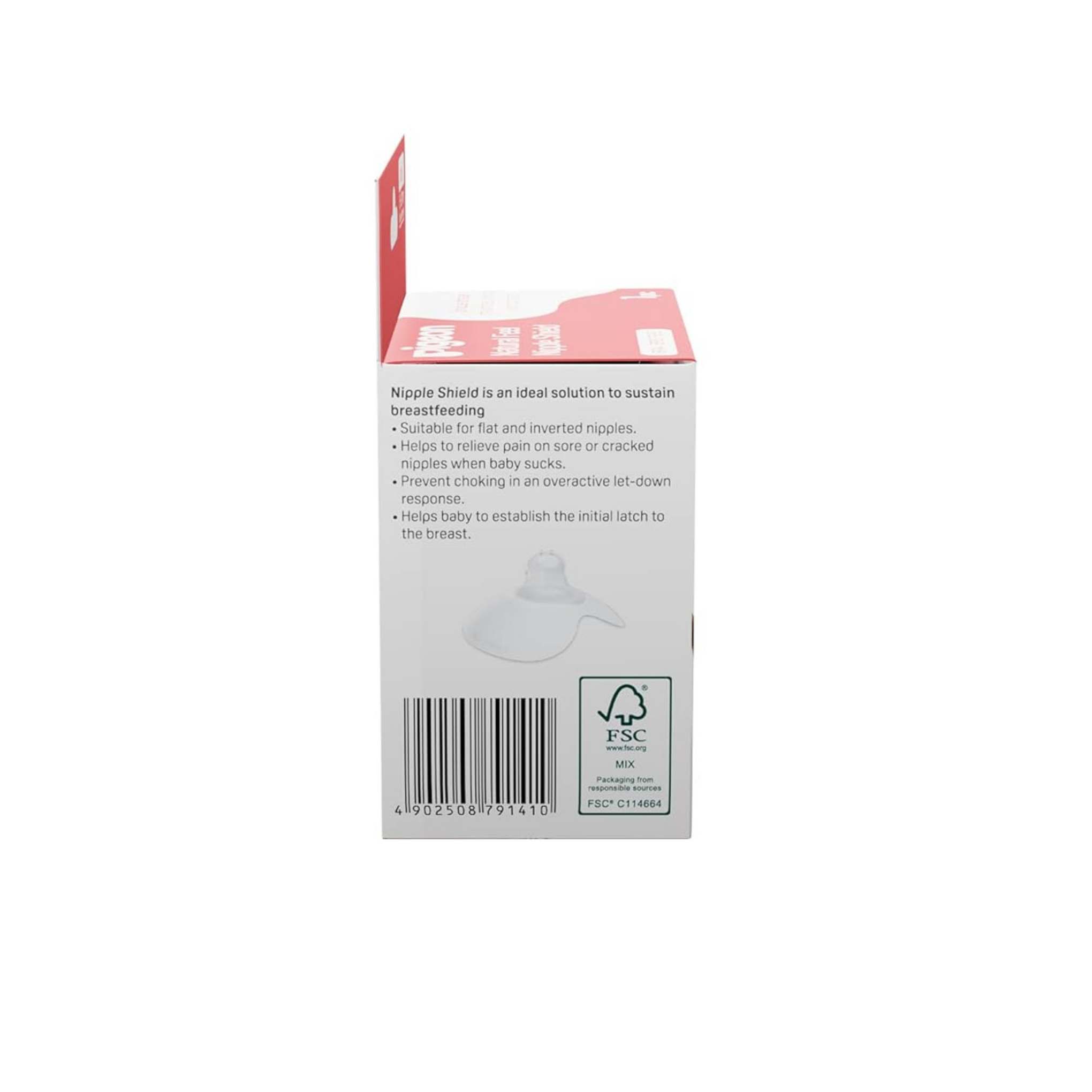 Pigeon Natural Feel Silicone Nipple Shield/Nipple Protector Size 3,with Case,Ultra Soft,Unique Unique Butterfly Shape,16-20 mm Nipple Diametre