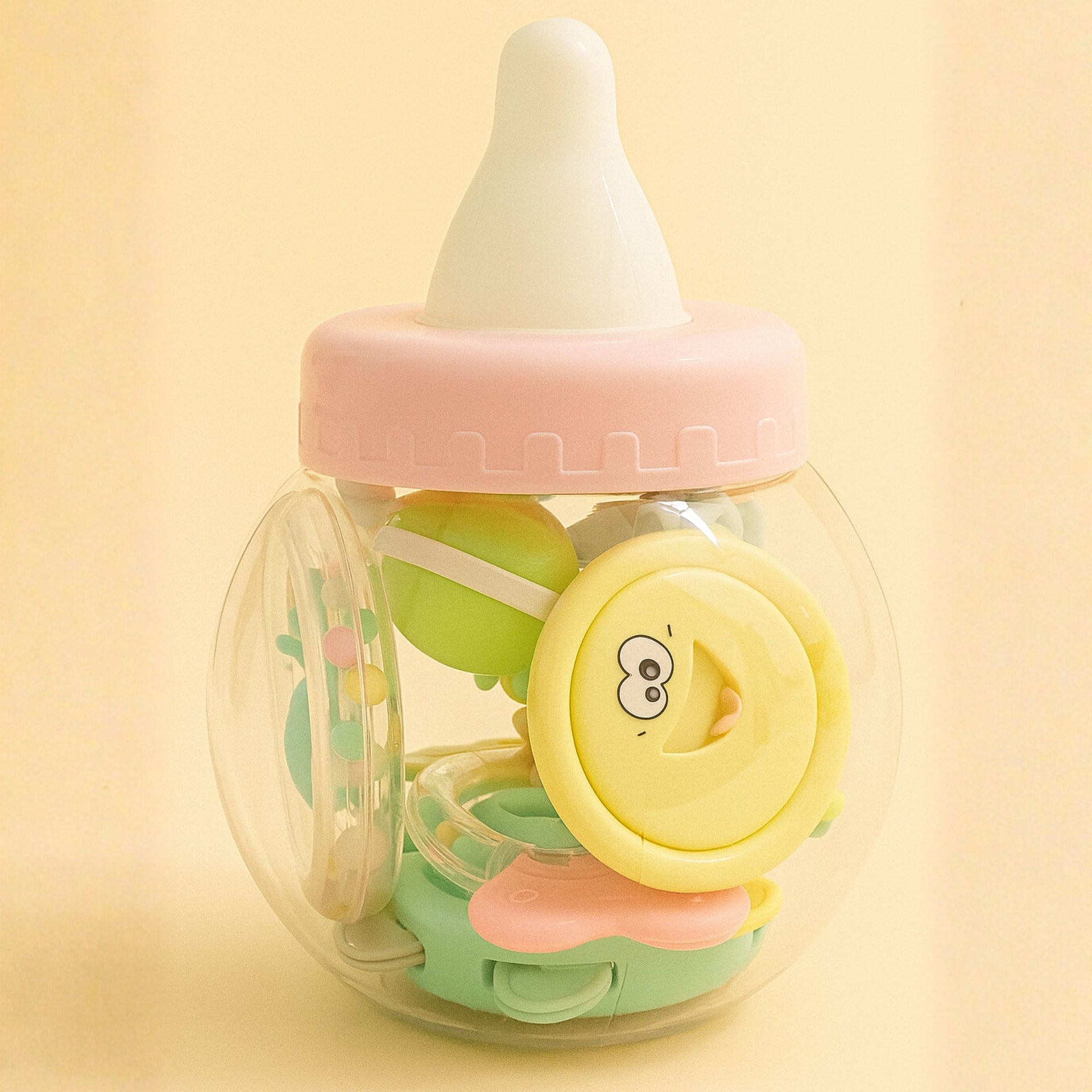 Smile Baby 7-Piece Rattle & Teether Set for Newborns | BPA-Free Safe & Colorful Baby Toys | Early Learning & Sensory Development Gift Set