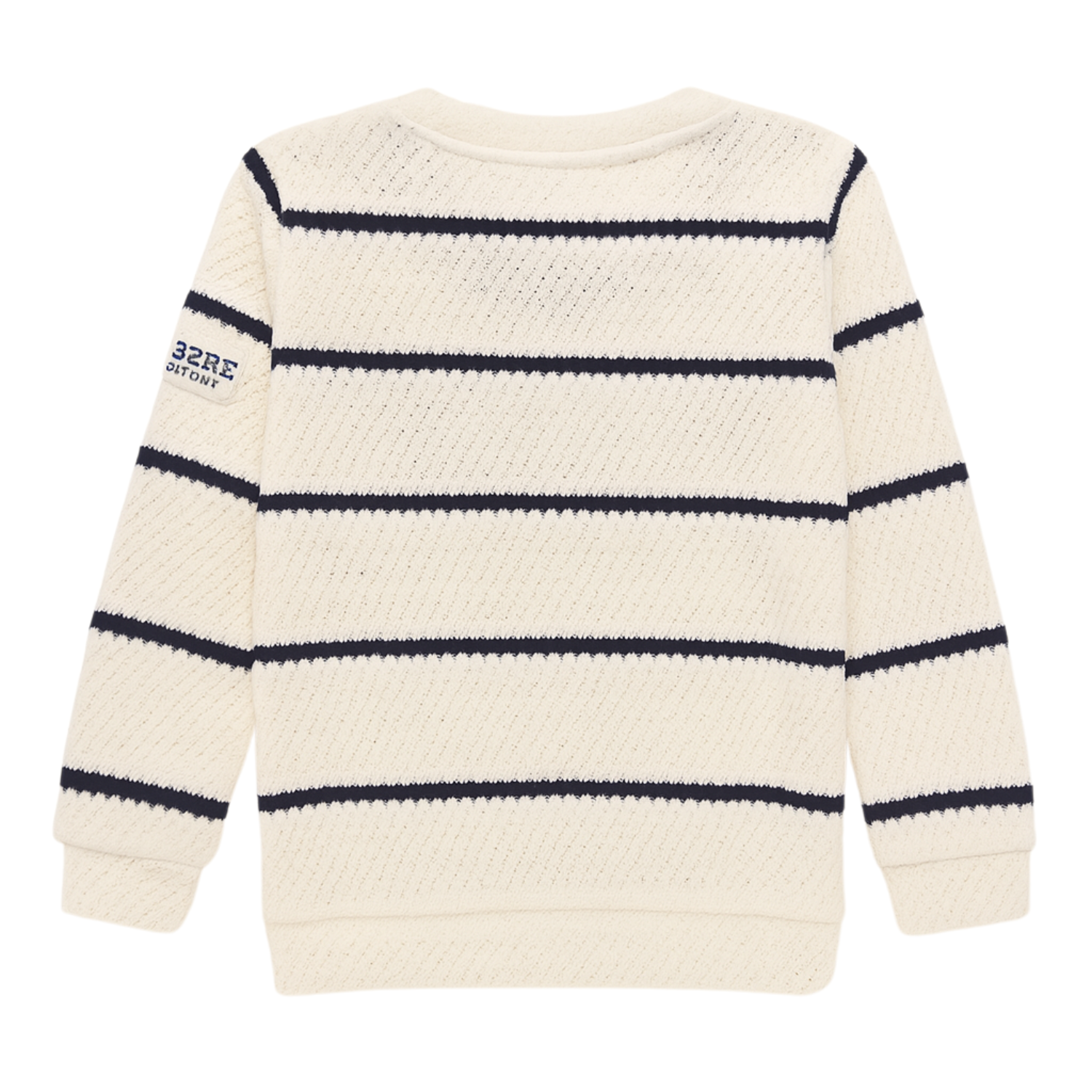 Gusto Kids Cream Striped T-Shirt (2–12 Years) – Classic Casual Wear