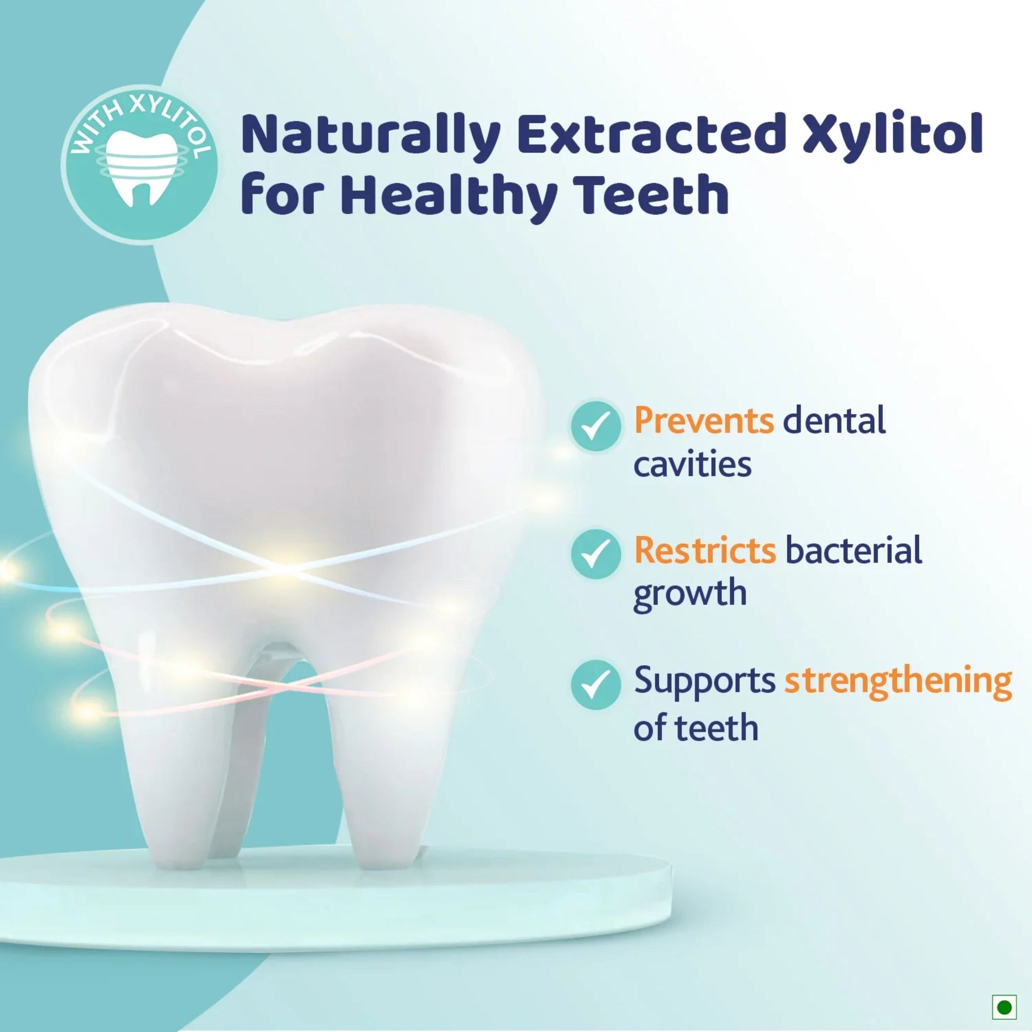 Chicco Kids Toothpaste Mix Fruit (12 Months–6 Years) | No Fluoride, Low Abrasive Formula, With Xylitol