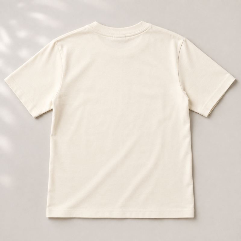 Smile Baby Boys Off-White Virat 18 Printed Half Sleeve T-Shirt | Kids Cricket T-Shirt | 4–12 Years 