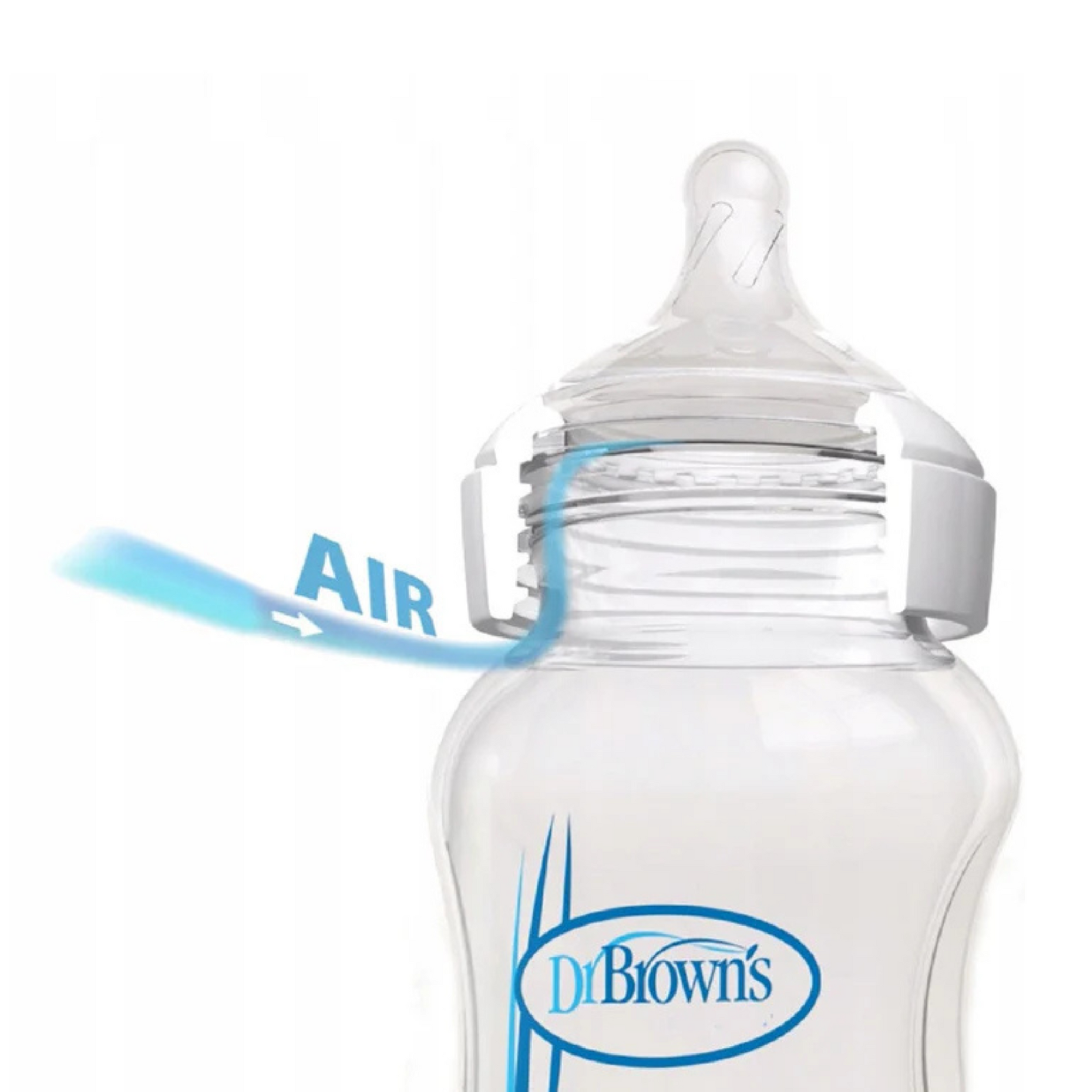 Dr. Brown's Options+ Narrow Neck Feeding Bottle-Anti Colic-250 ml-White-0 to 3M
