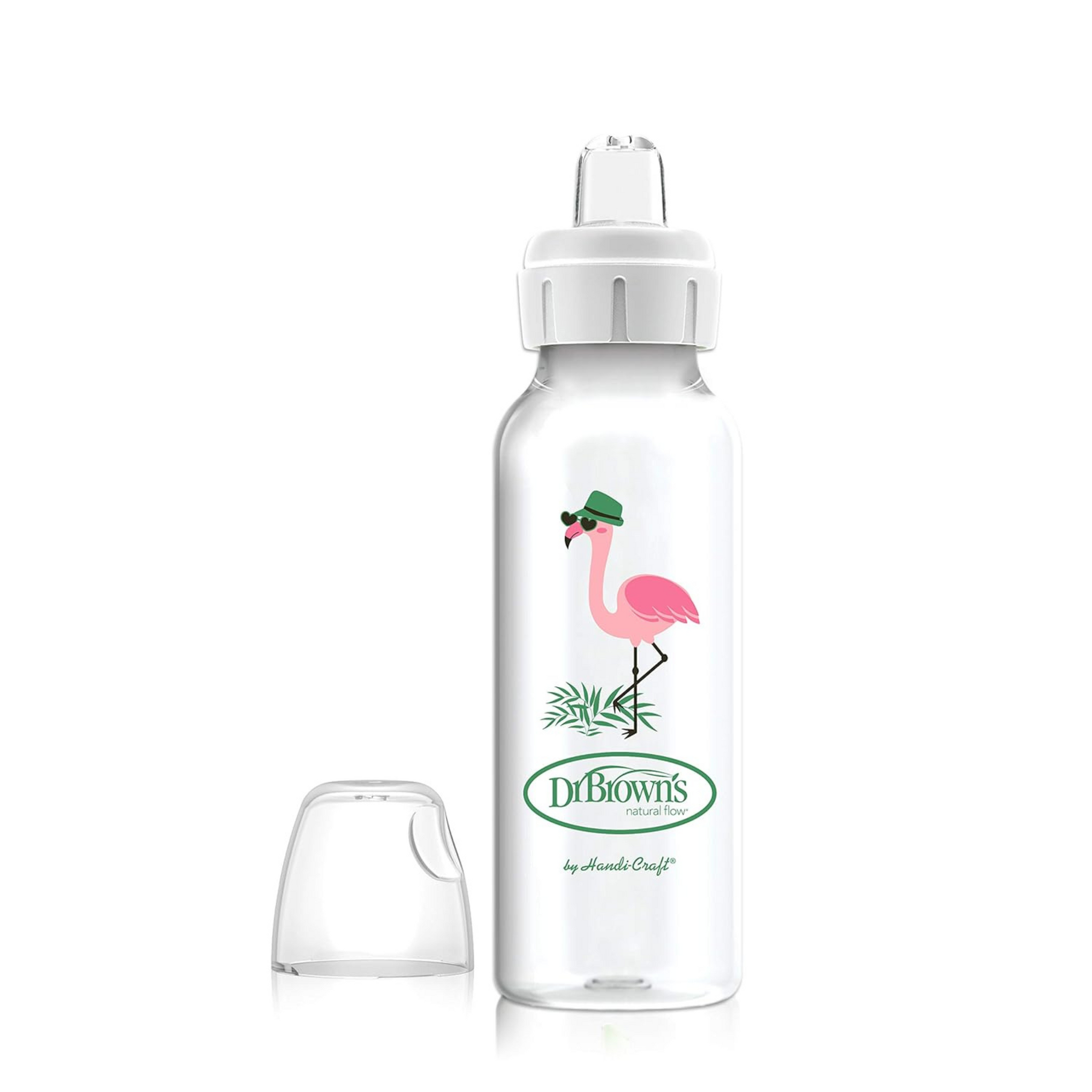 Dr. Brown's Sippy Spout Baby Bottle,8 Ounce,Flamingo 250ml