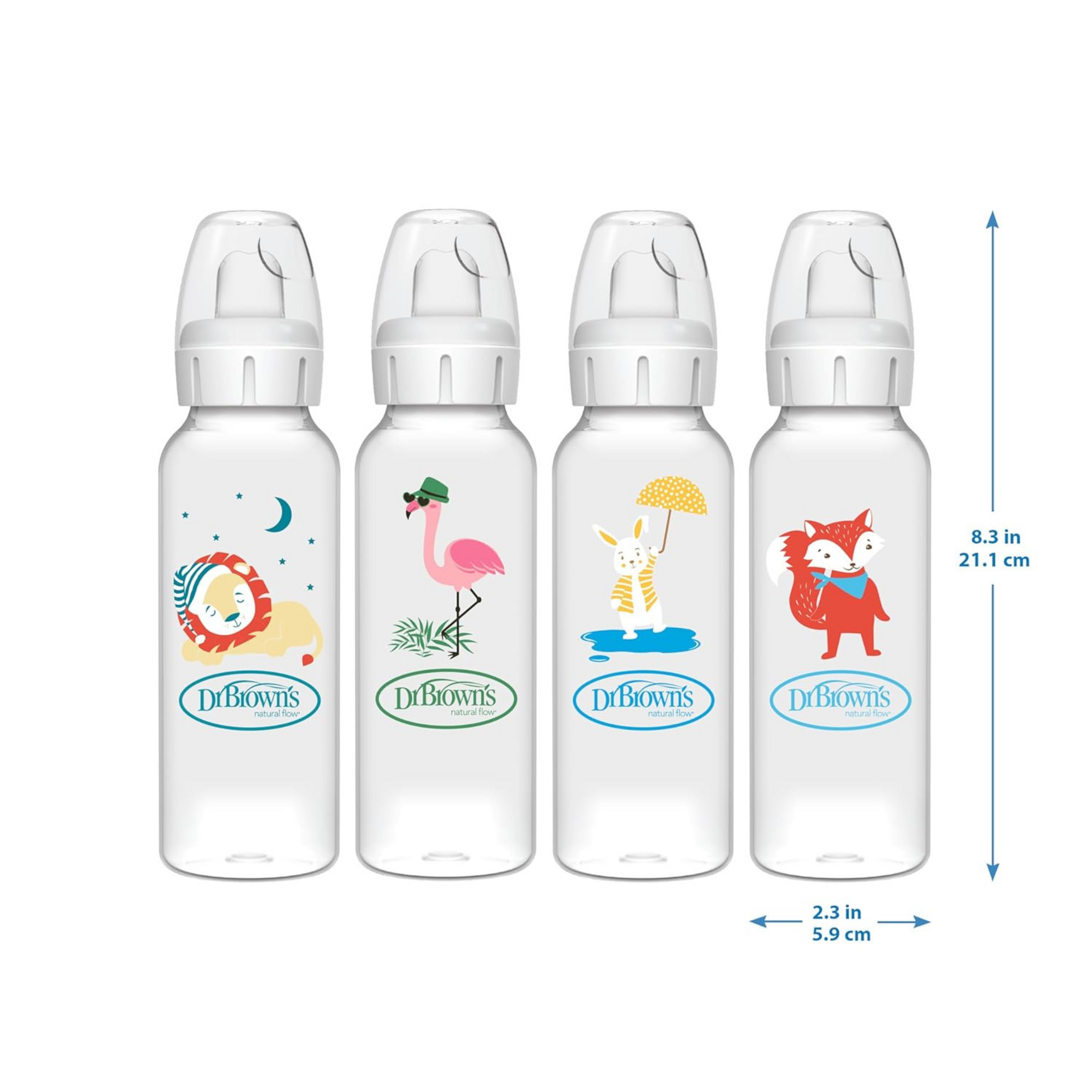 Dr. Brown's Options+ Sippy Spout Baby Bottle, 8 Ounce, Lion 250ml