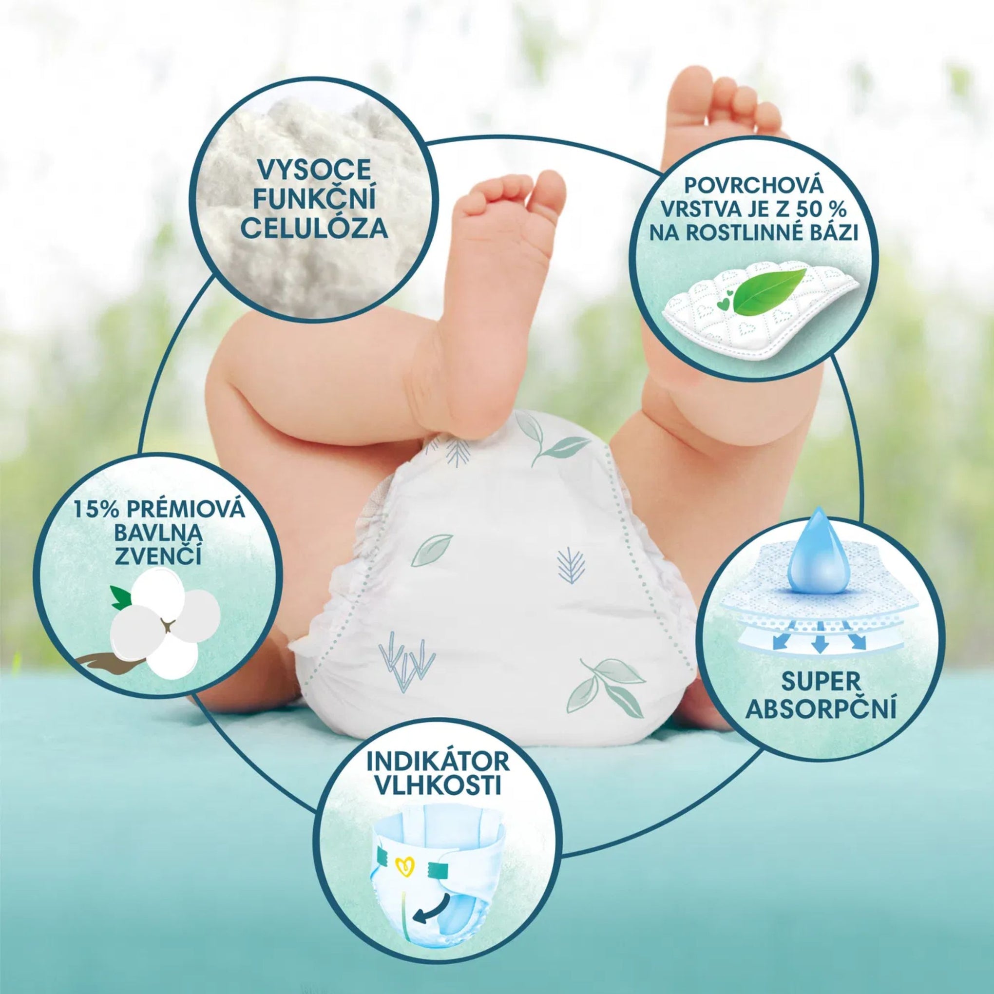 Pampers Harmonie Baby Nappies Single Pack, Size 5 (11-16kg), Pack of 21, Gentle Skin Protection and Plant-Based Ingredients