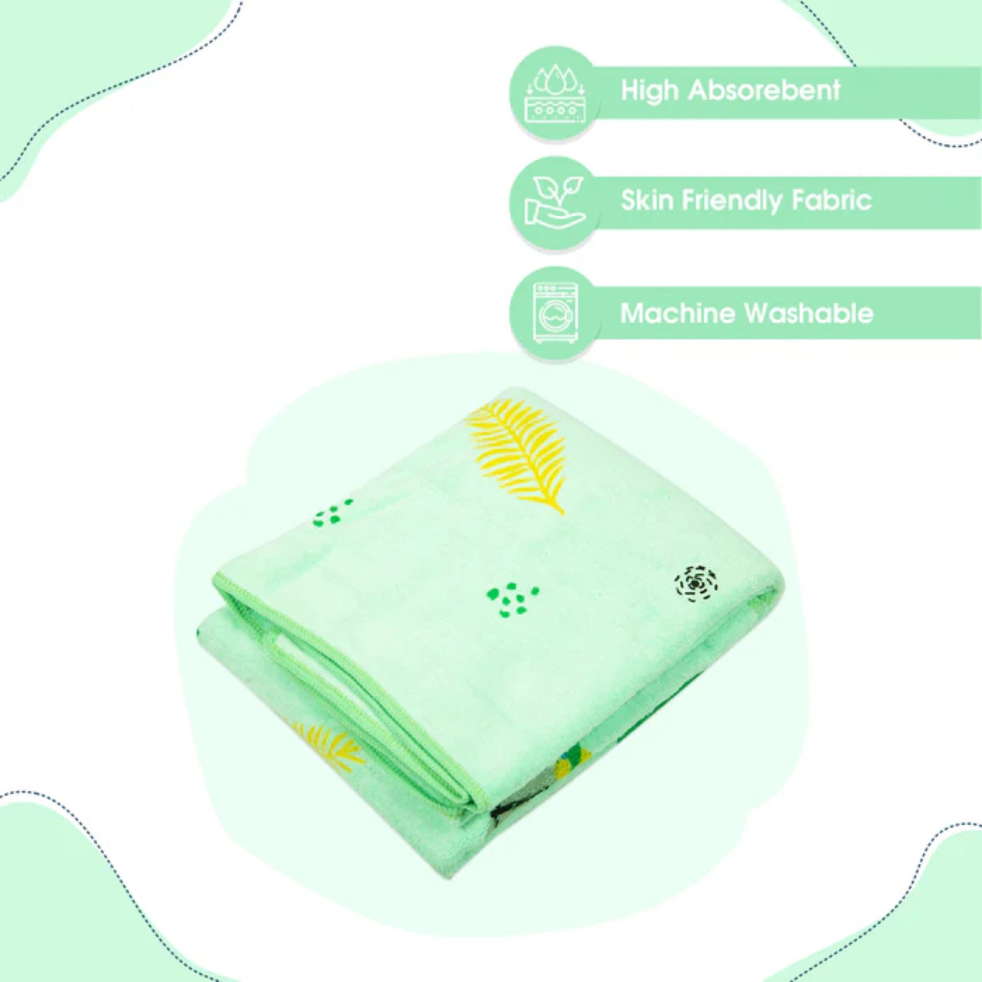 Mee Mee Baby Towel – Ultra-Soft, Absorbent & Gentle | Availeble Colors : WHITE , YELLOW , PINK , ORANGE , GREEN
