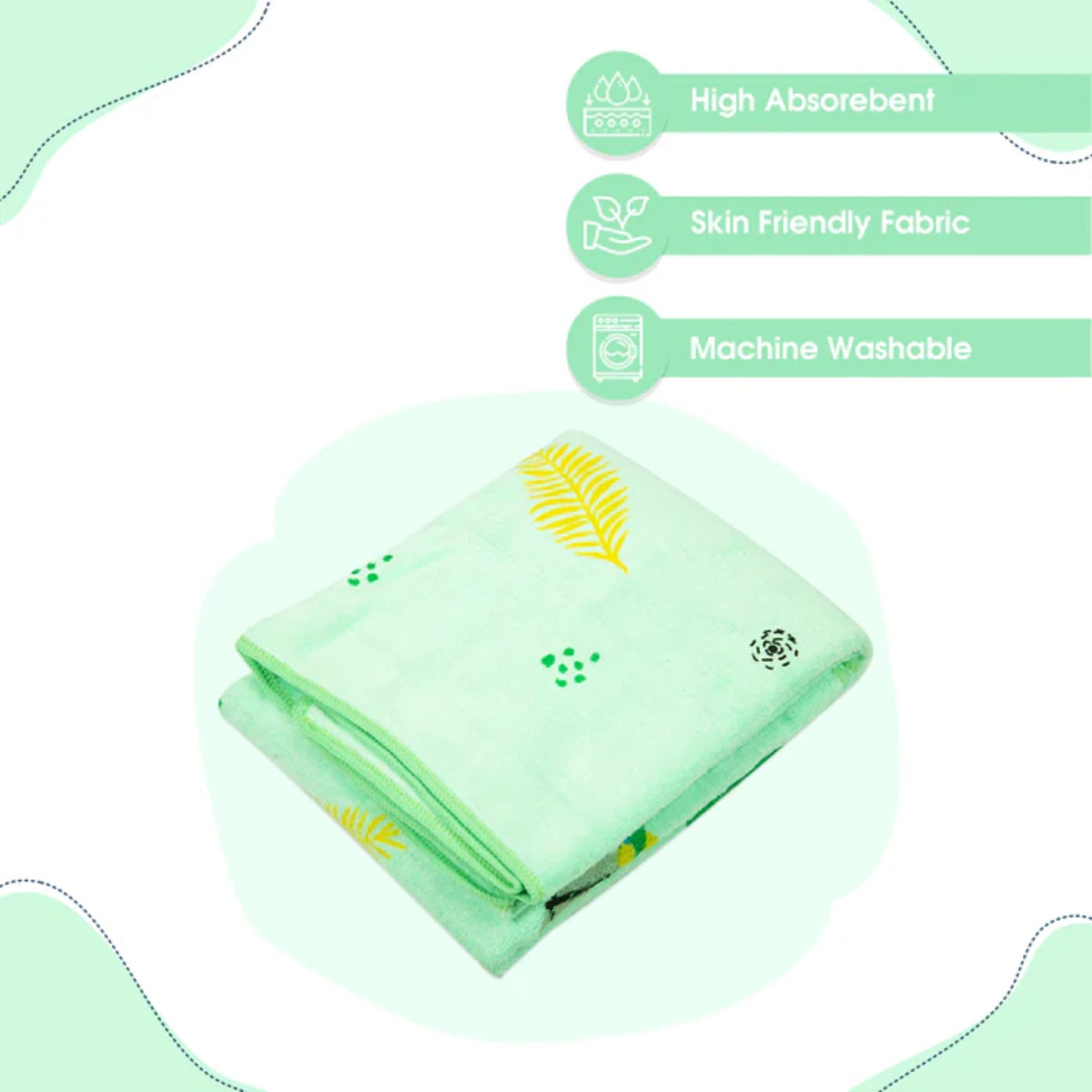 Mee Mee Baby Towel – Ultra-Soft, Absorbent & Gentle | Availeble Colors : WHITE , YELLOW , PINK , ORANGE , GREEN