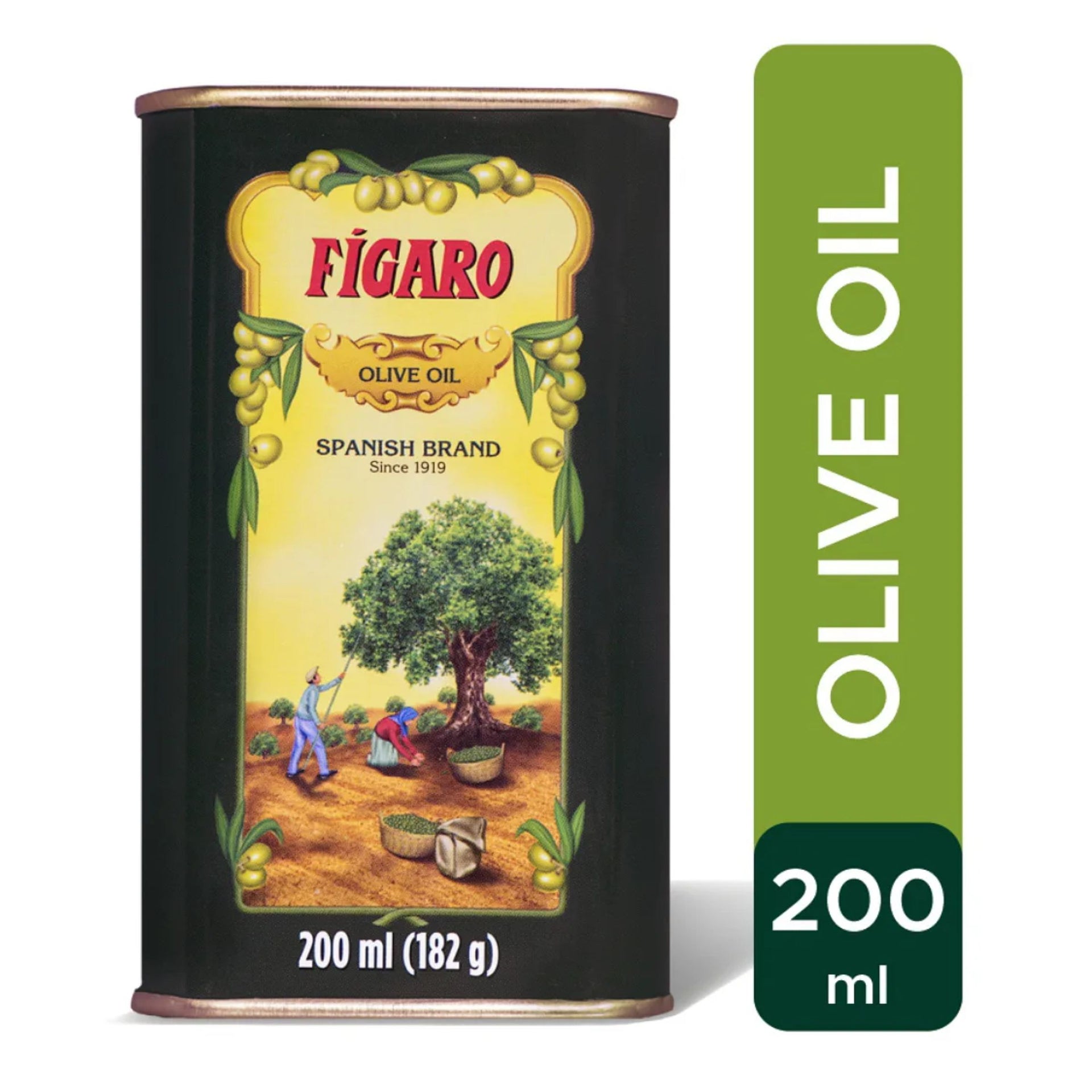 Figaro Olive Oil 200 ml | Imported Spanish Olive Oil | Edible Grade | High MUFA | 0% Cholesterol & Trans Fat | Enriched with Vitamin E