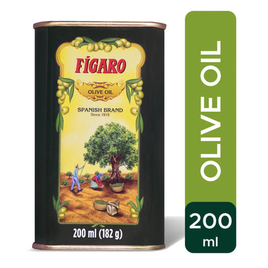 Figaro Olive Oil 200 ml | Imported Spanish Olive Oil | Edible Grade | High MUFA | 0% Cholesterol & Trans Fat | Enriched with Vitamin E
