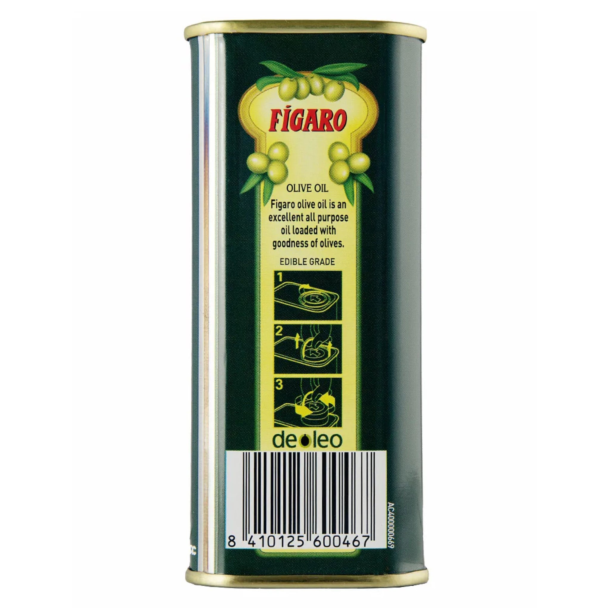 Figaro Olive Oil 200 ml | Imported Spanish Olive Oil | Edible Grade | High MUFA | 0% Cholesterol & Trans Fat | Enriched with Vitamin E