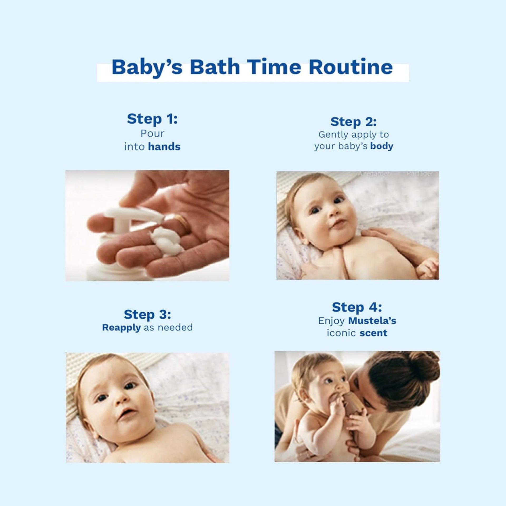 Mustela Hydra Bébé Body Lotion – Baby Moisturizer with Avocado, 97% Natural Ingredients