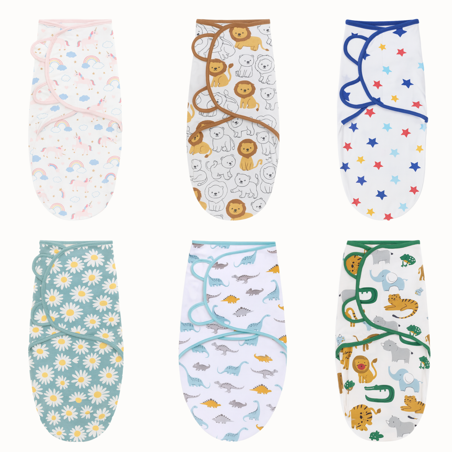 Hudson Baby Adjustable Cotton Swaddle Wrap – Soft & Breathable Newborn Swaddle (0–3 Months) – Multiple Cute Prints
