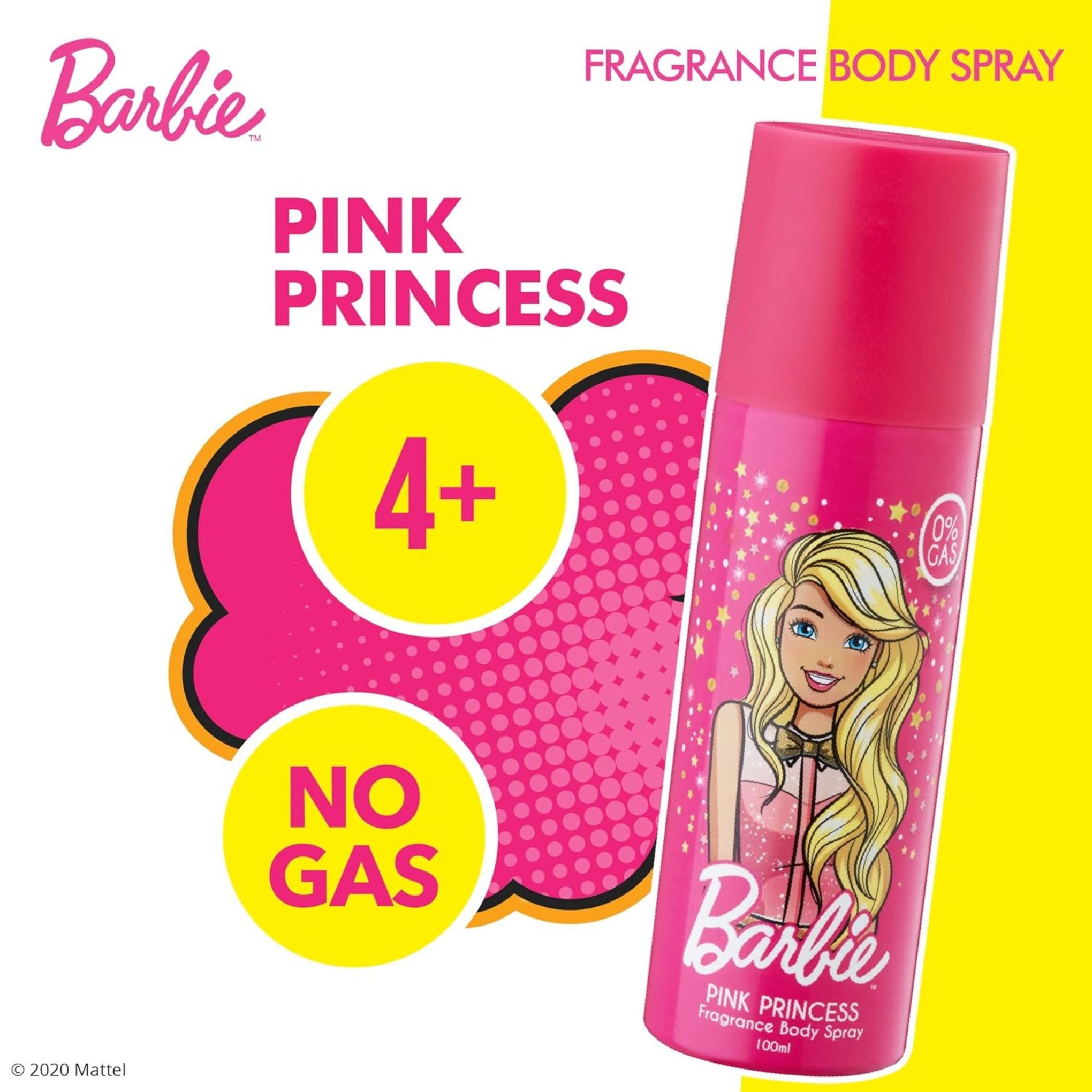 Barbie Princess Body Spray Fragrance |  High performance - 100 ml (Pink)