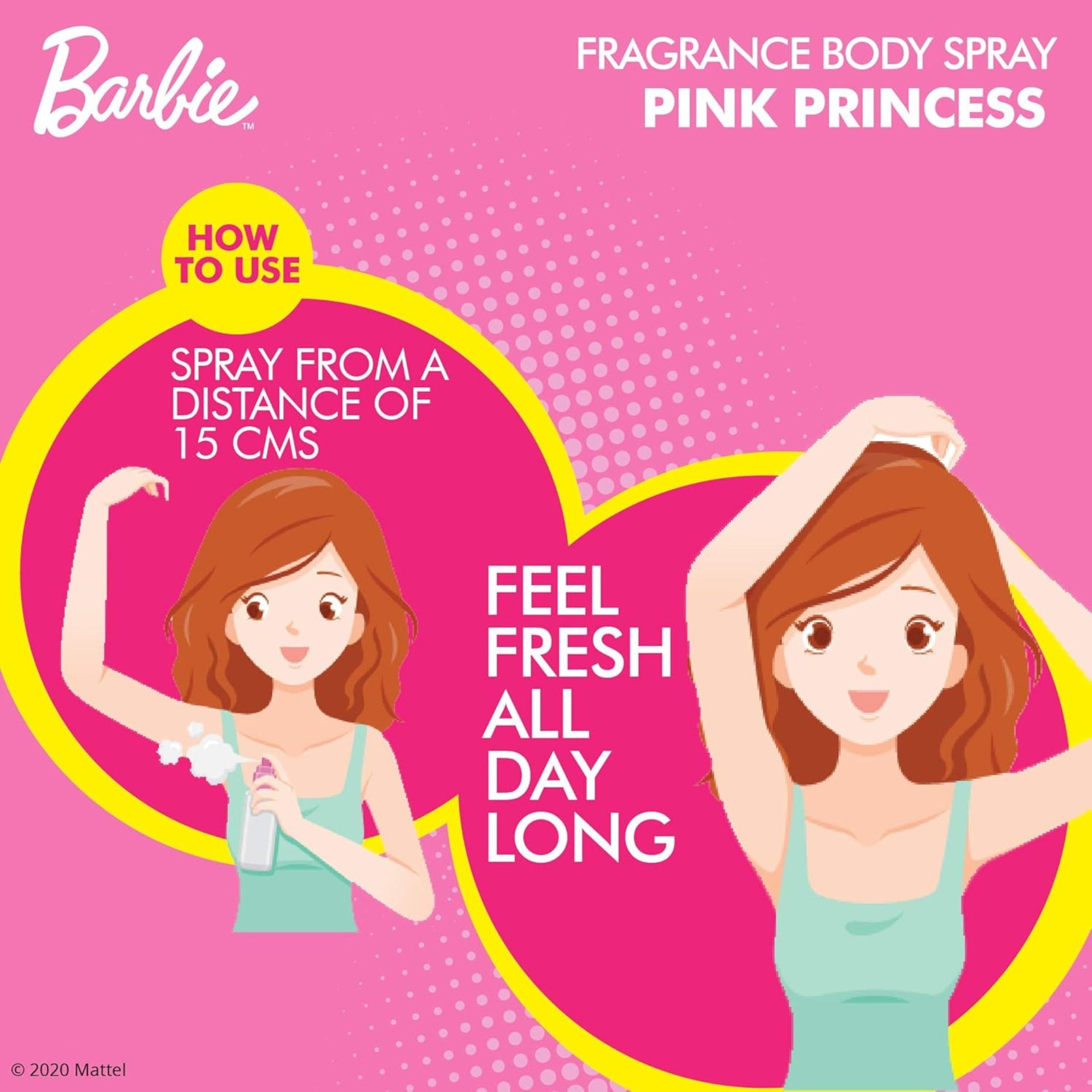 Barbie Princess Body Spray Fragrance |  High performance - 100 ml (Pink)