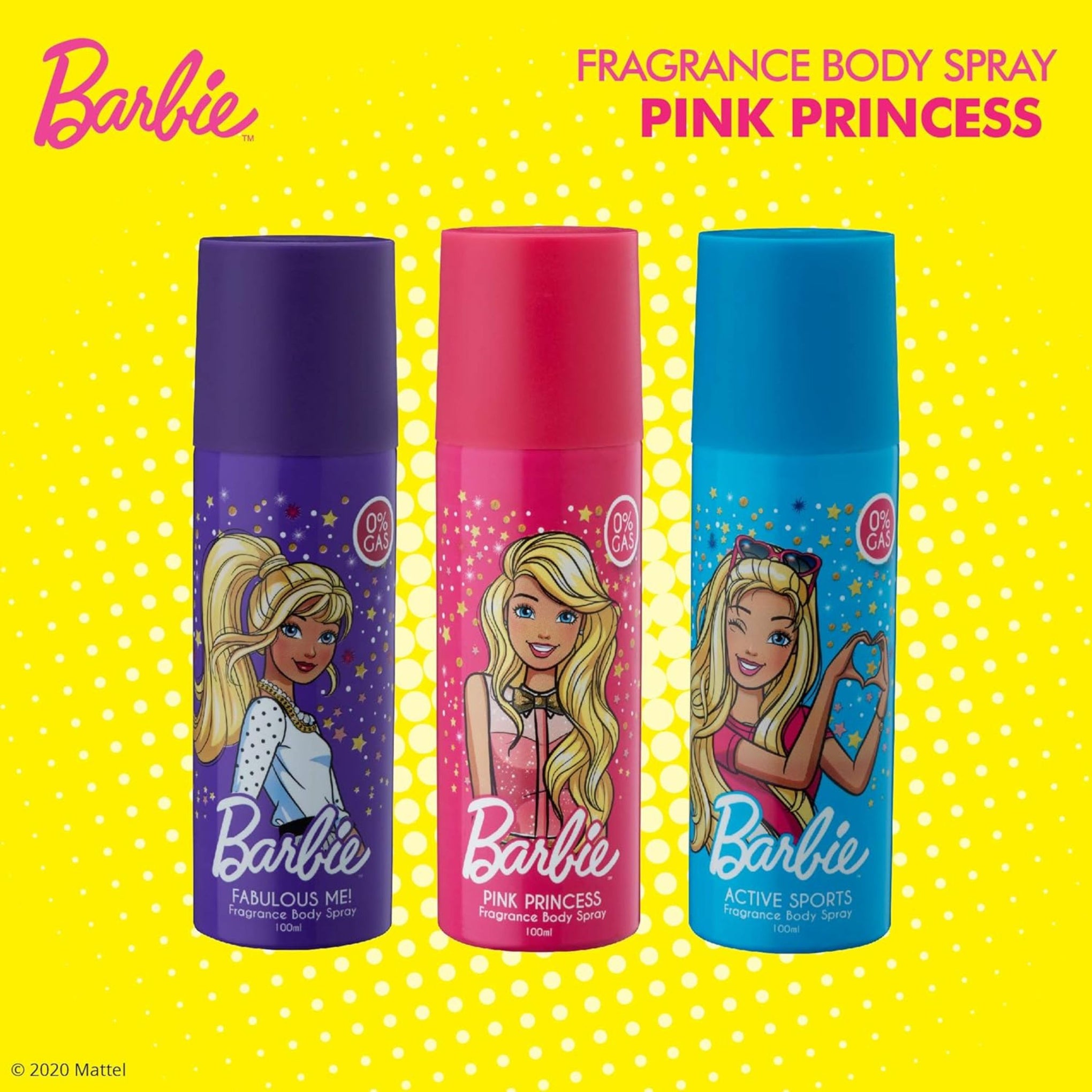 Barbie Princess Body Spray Fragrance |  High performance - 100 ml (Pink)