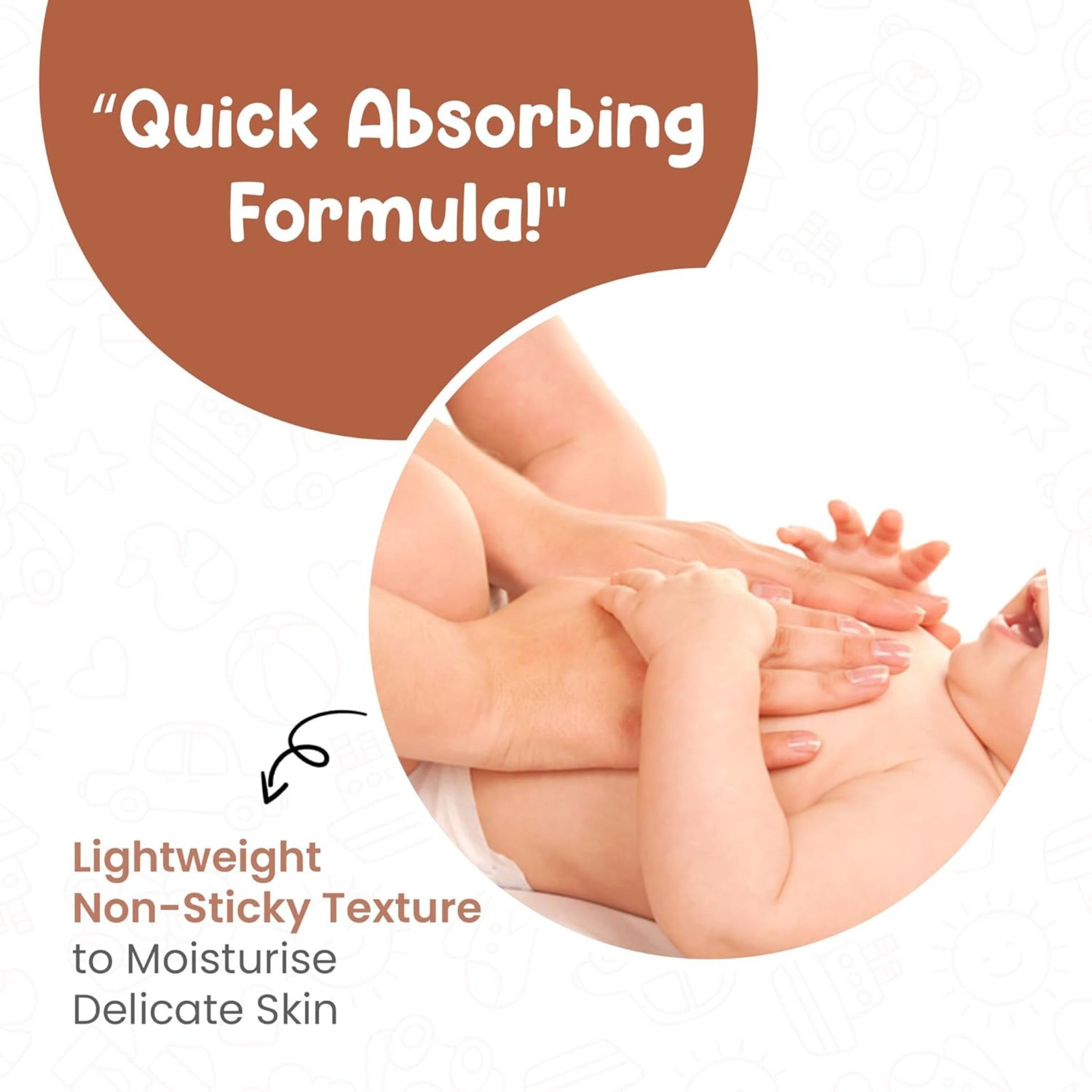 Mother Sparsh Nourishing Massage Oil for Babies with Almond, Olive & Sesame Oil | Quick Absorbing, Non-Sticky | Strengthens Bones & Muscles | 0+ Months