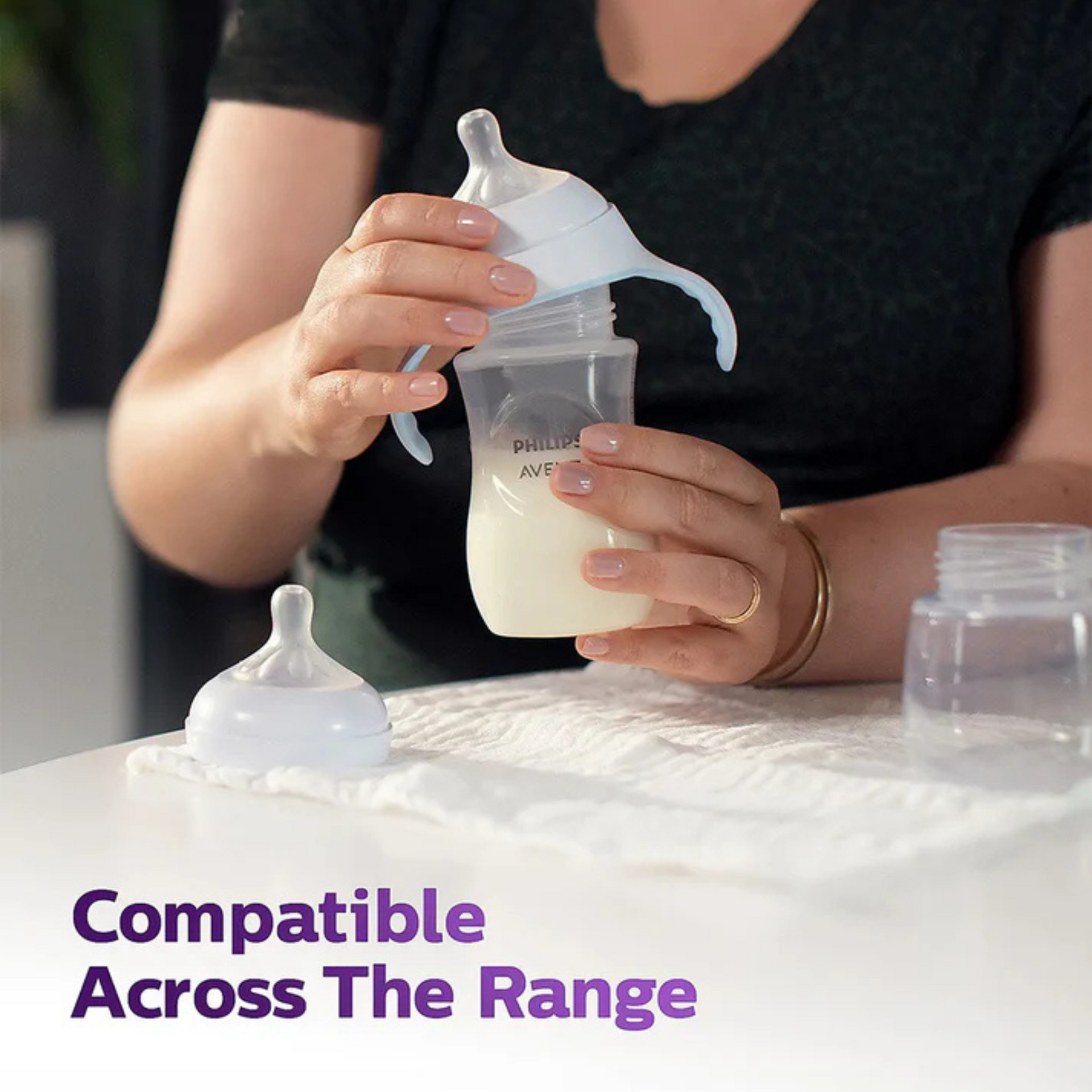Philips Avent Natural Response Feeding Bottle-Anti Colic-260 ml-With Flow 3 Nipple-Transparent-1M+