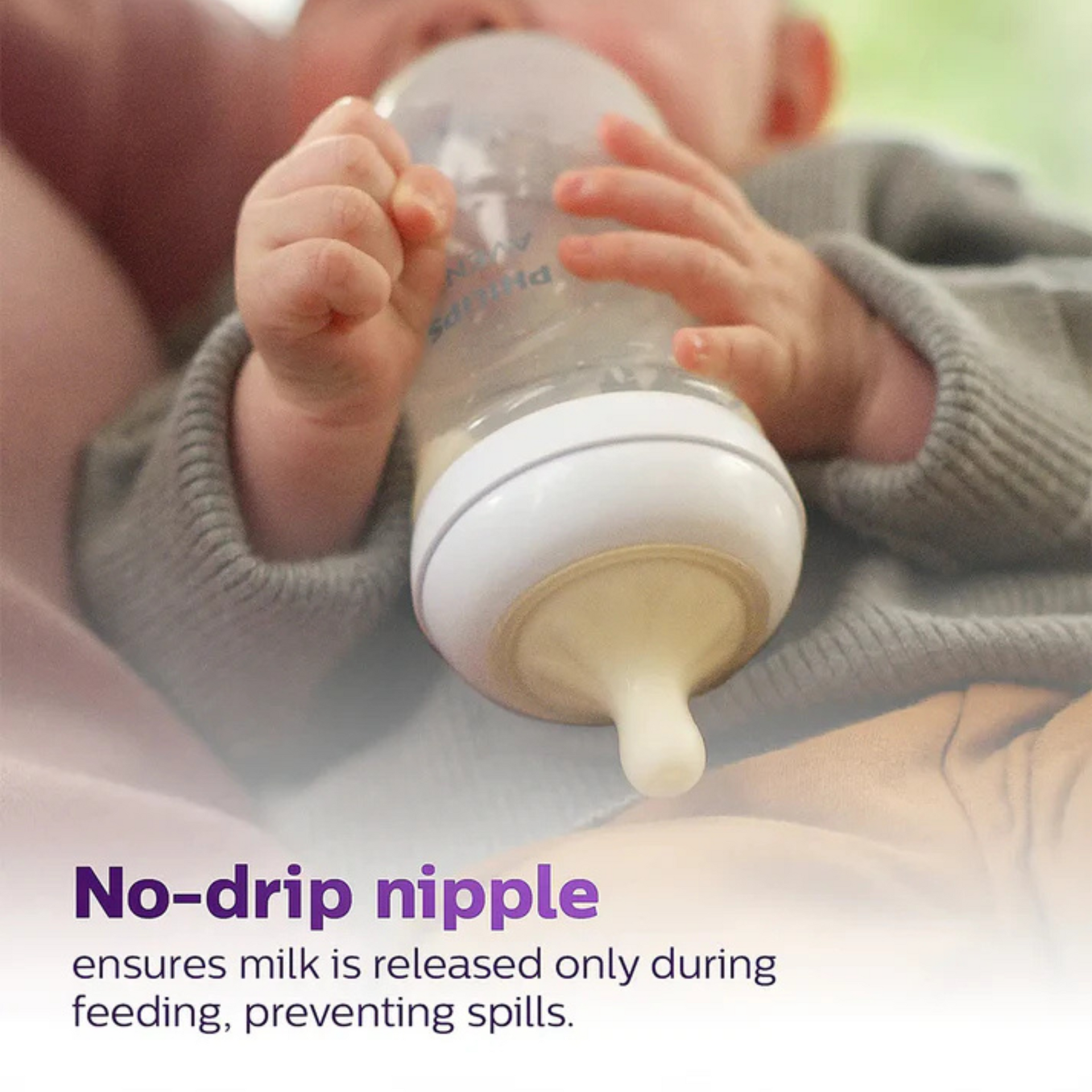 Philips Avent Natural Response Feeding Bottle-Anti Colic-260 ml-With Flow 3 Nipple-Transparent-1M+