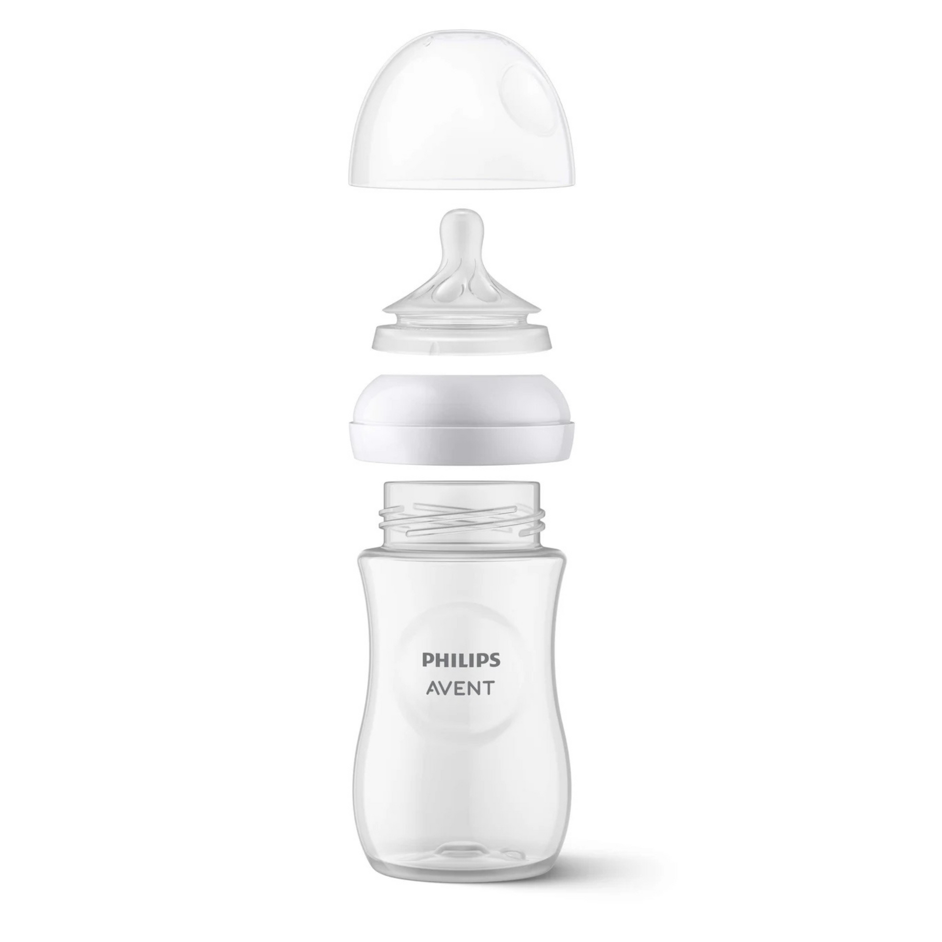 Philips Avent Natural Response Feeding Bottle-Anti Colic-260 ml-With Flow 3 Nipple-Transparent-1M+