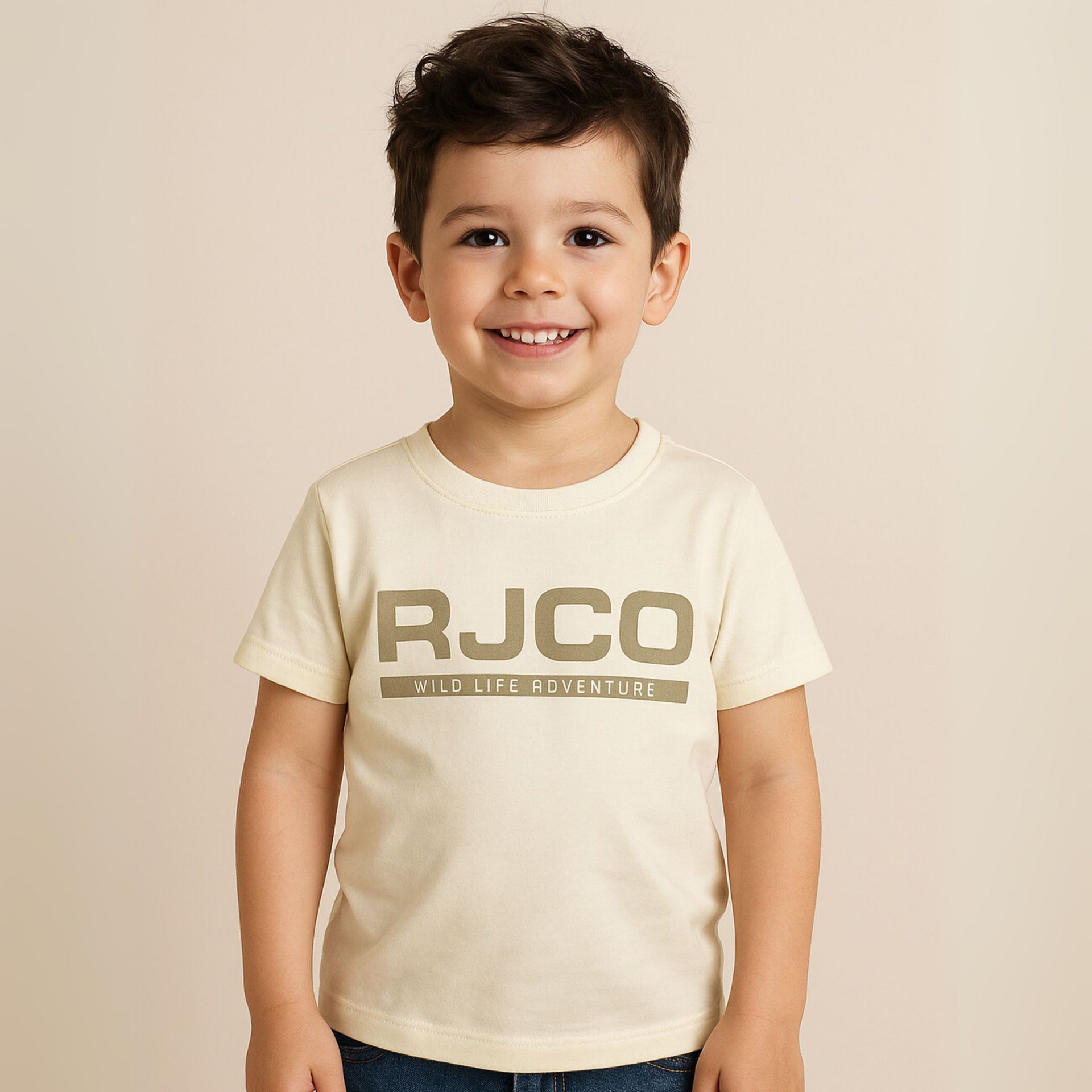 Smile Baby Boys’ Sky & Fawn Casual Shirt and T-Shirt Combo – Ages 3 to 14 Years