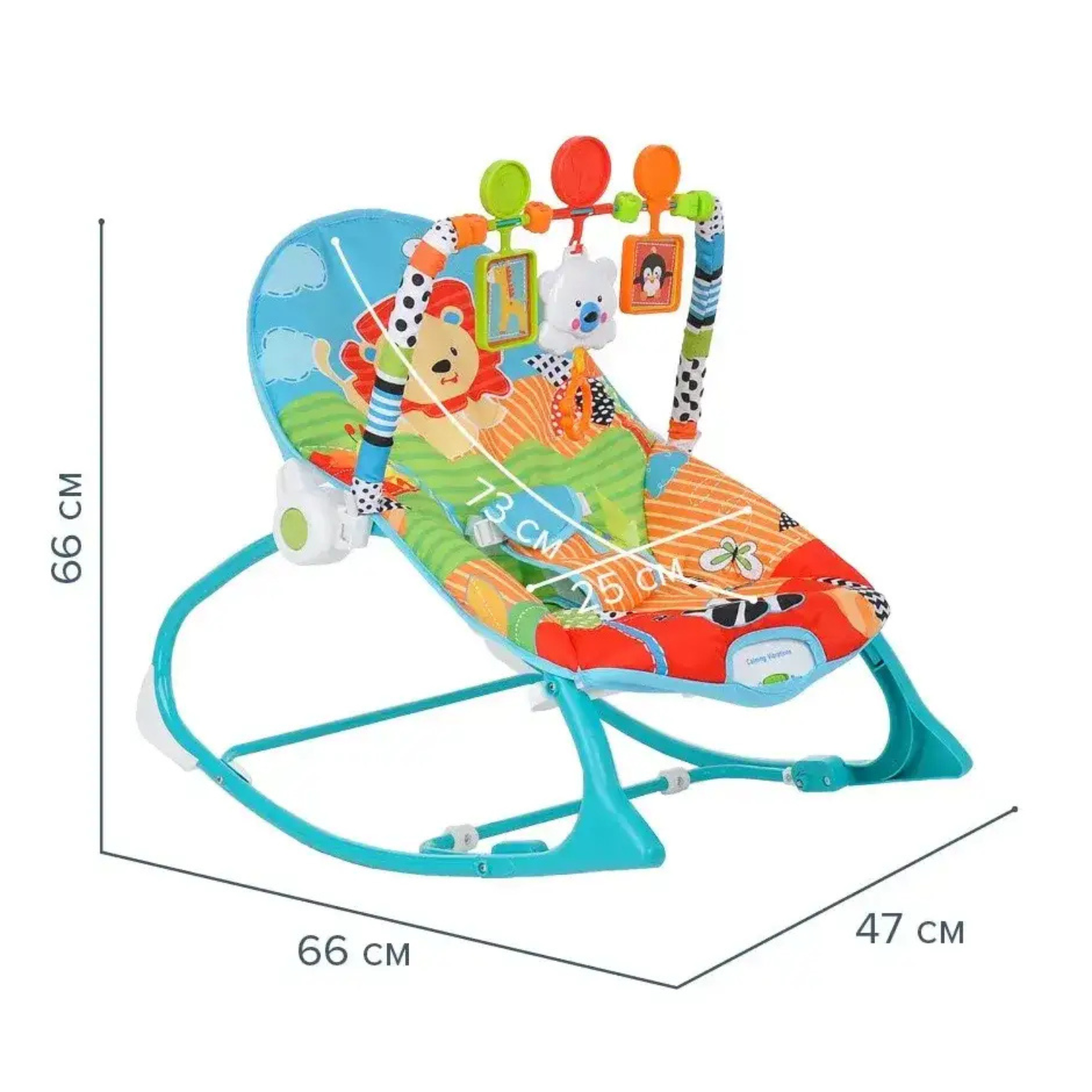 Smile Baby Multi-Color 3-in-1 Infant-to-Toddler Rocker with Musical Toy Bar, Calming Vibrations & Adjustable Backrest – Baby Bouncer Chair