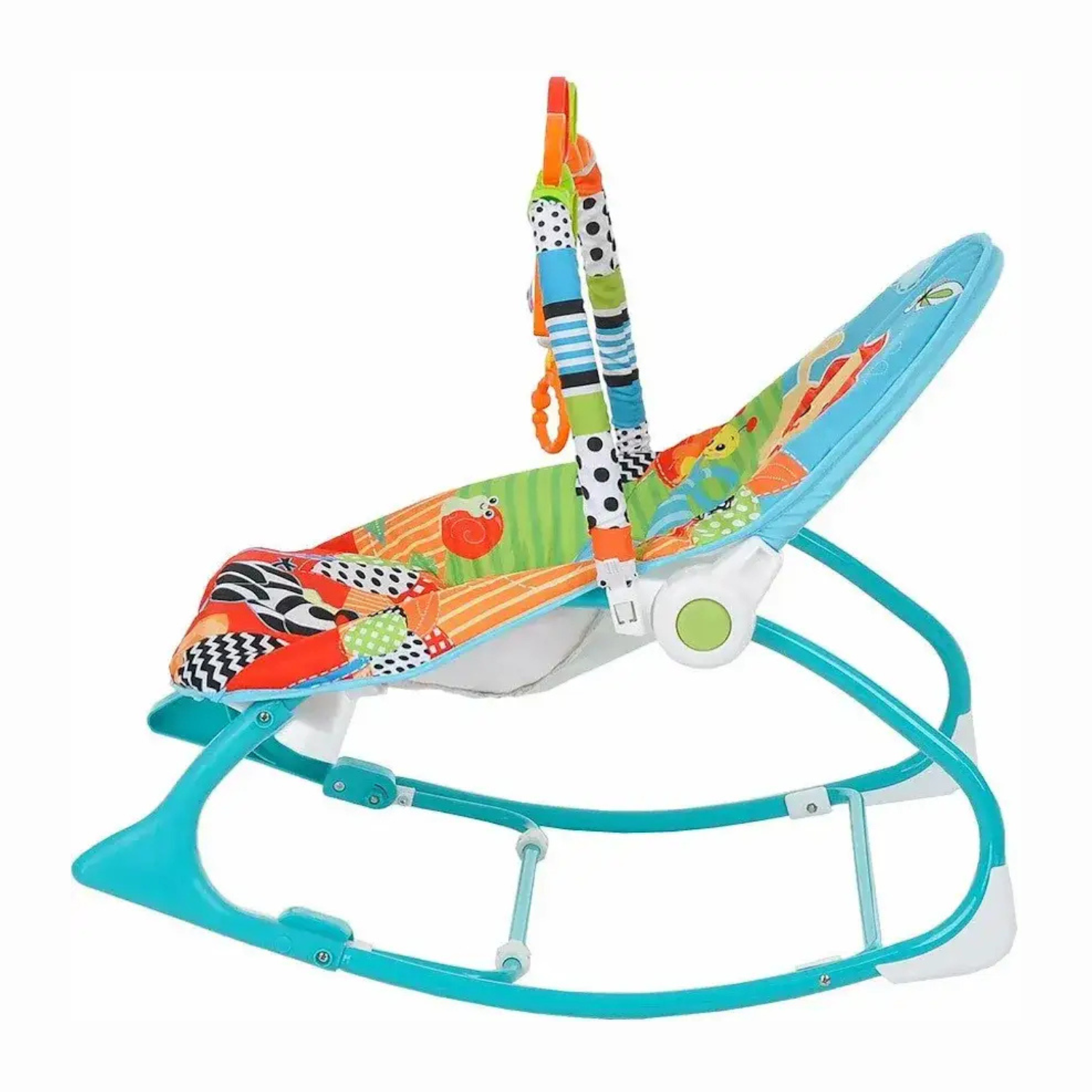 Smile Baby Multi-Color 3-in-1 Infant-to-Toddler Rocker with Musical Toy Bar, Calming Vibrations & Adjustable Backrest – Baby Bouncer Chair