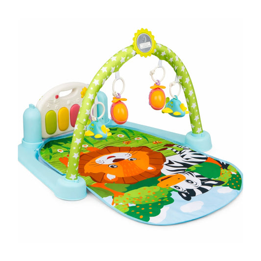 Baby’s Piano Gym Mat – 5-in-1 Musical Activity Play Mat with Piano, Hanging Toys & Mirror for Infants (0+ Months)