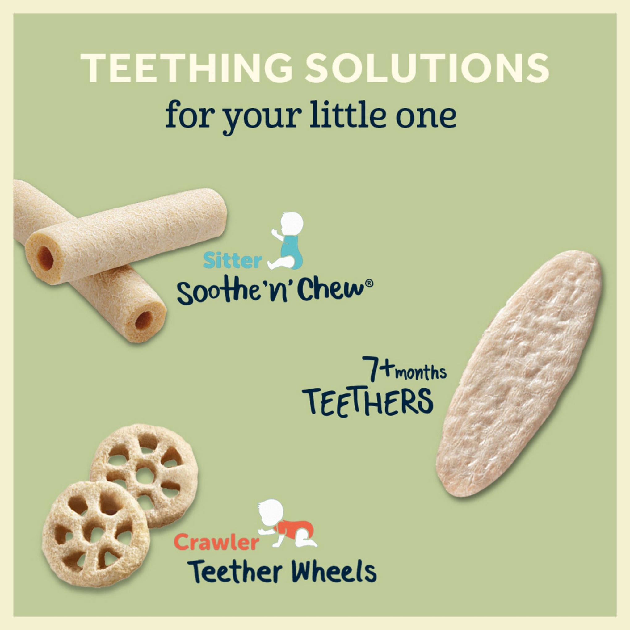 Gerber Snacks for Baby Teether Wheels – Apple Harvest | Crunchy Teething Snack | Non-GMO | Crawler 10+ Months