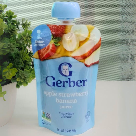 Gerber, Natural for Baby, 2nd Foods, Apple, Strawberry, Banana, 3.5 oz (99 g)