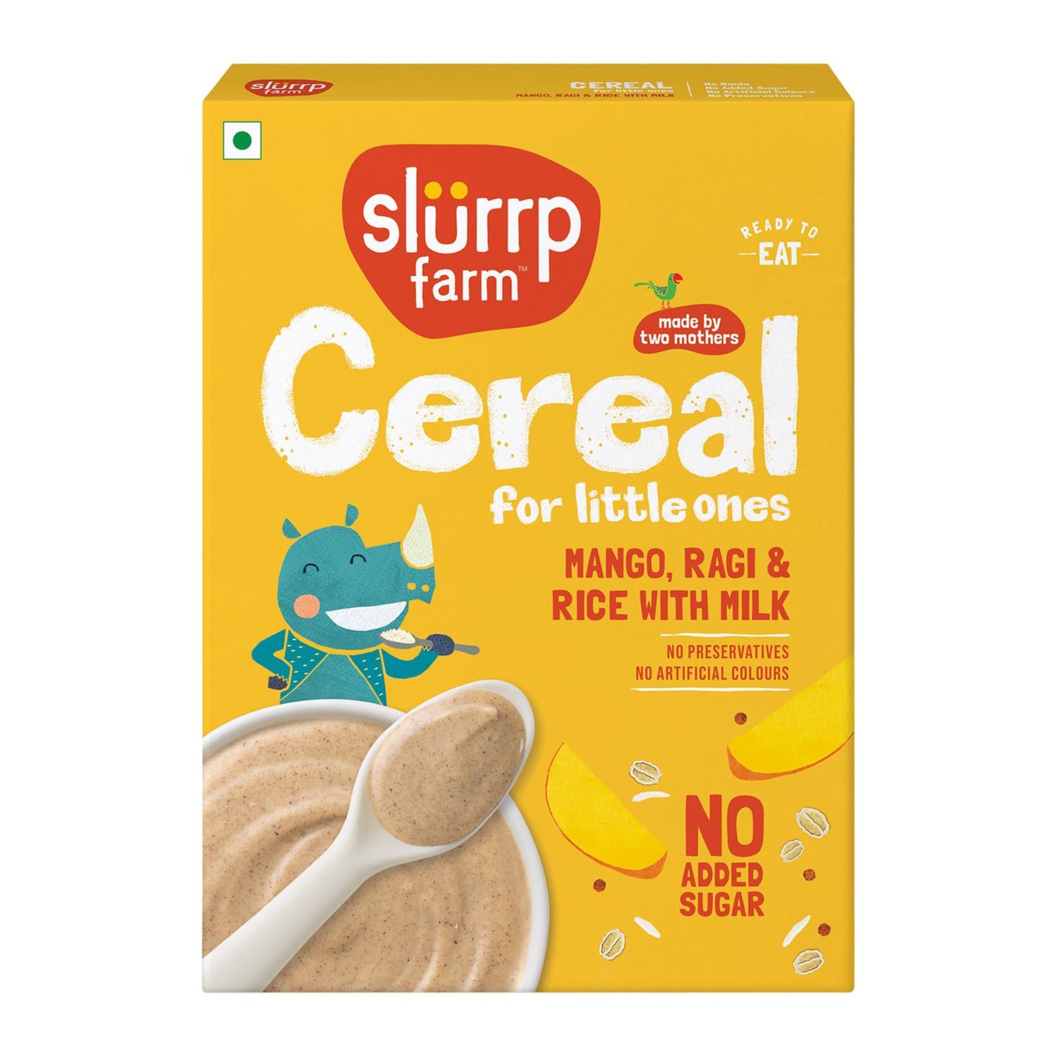 SLURRP FARM CEREAL FOR LITTLE ONES | READY TO EAT FOOD FOR BABY | NO PRESERVATIVES , NO ARTIFICIAL COLOURS , NO ADDED SUGAR | AVAILABLE IN DEFFRENT FLAVOURS | 200GM