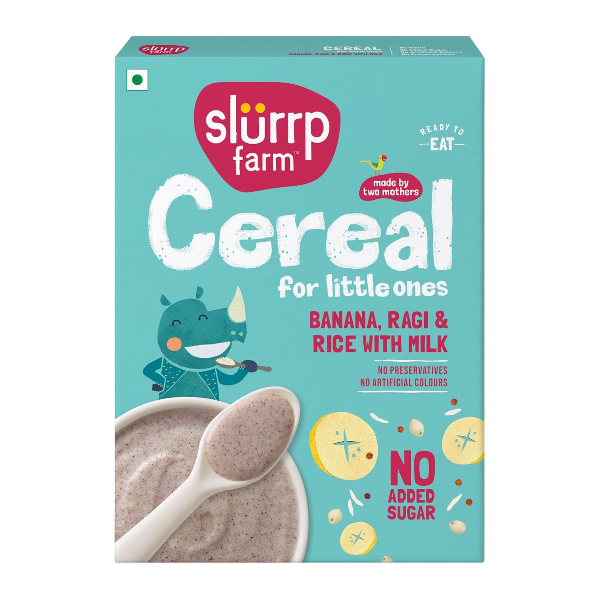 SLURRP FARM CEREAL FOR LITTLE ONES | READY TO EAT FOOD FOR BABY | NO PRESERVATIVES , NO ARTIFICIAL COLOURS , NO ADDED SUGAR | AVAILABLE IN DEFFRENT FLAVOURS | 200GM