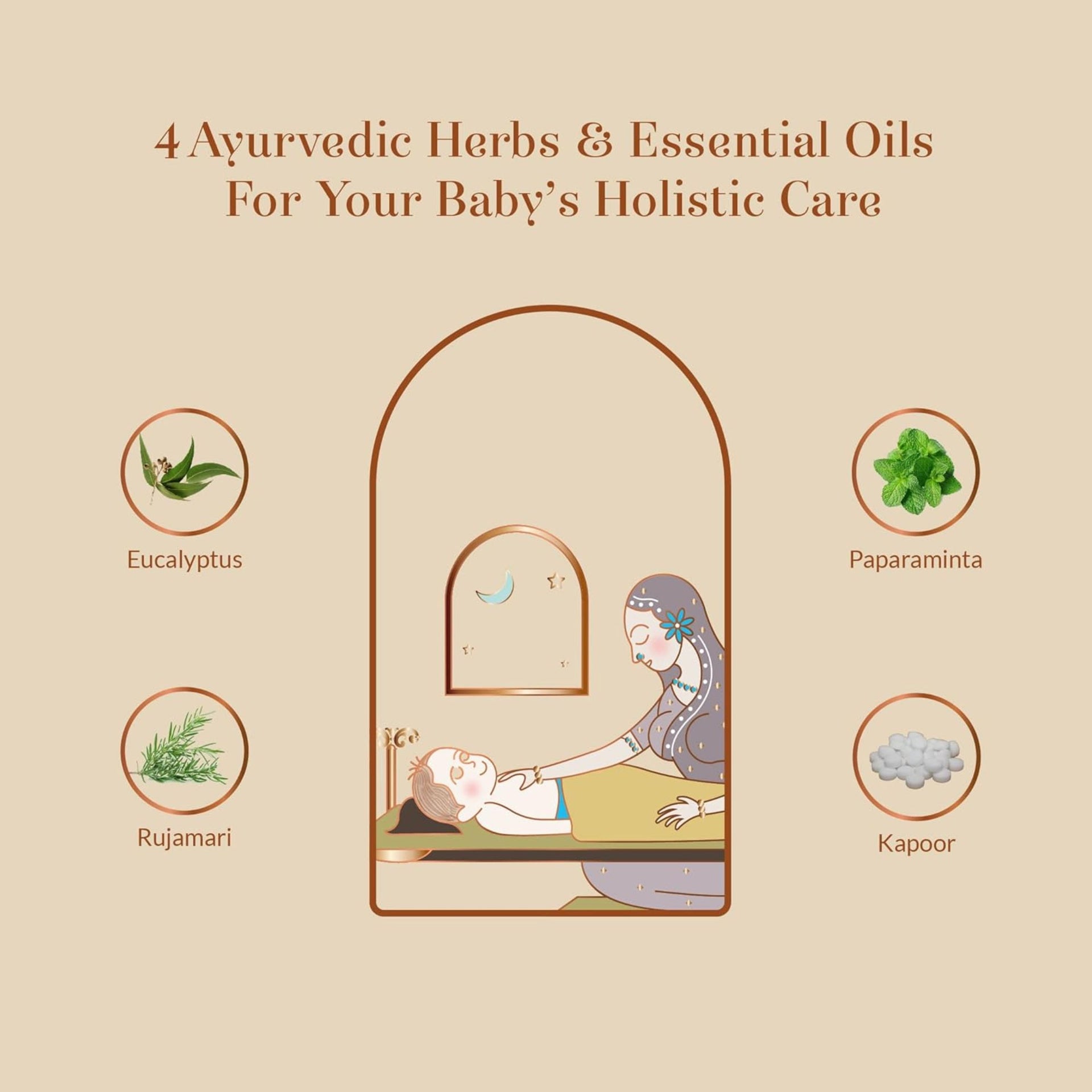 BABY FOREST Komal Shwaas Baby Vapour Rub | Ayurvedic Cold Relief for Babies | Gentle, Natural & Safe