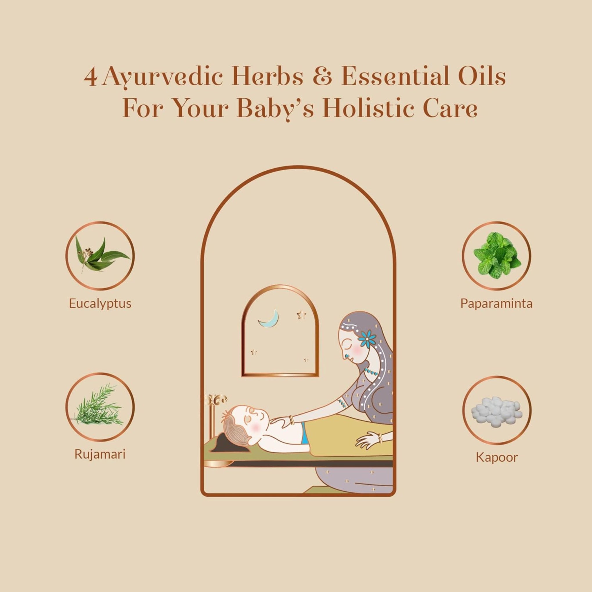 BABY FOREST Komal Shwaas Baby Vapour Rub | Ayurvedic Cold Relief for Babies | Gentle, Natural & Safe