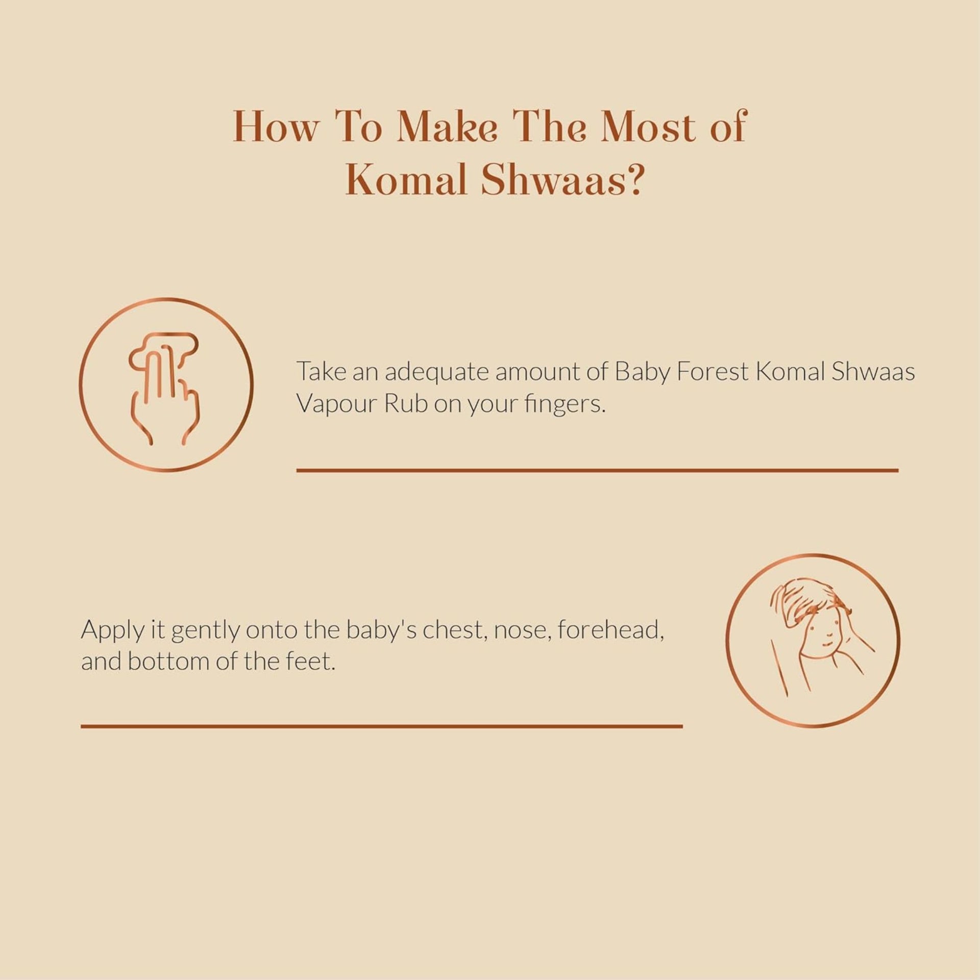 BABY FOREST Komal Shwaas Baby Vapour Rub | Ayurvedic Cold Relief for Babies | Gentle, Natural & Safe