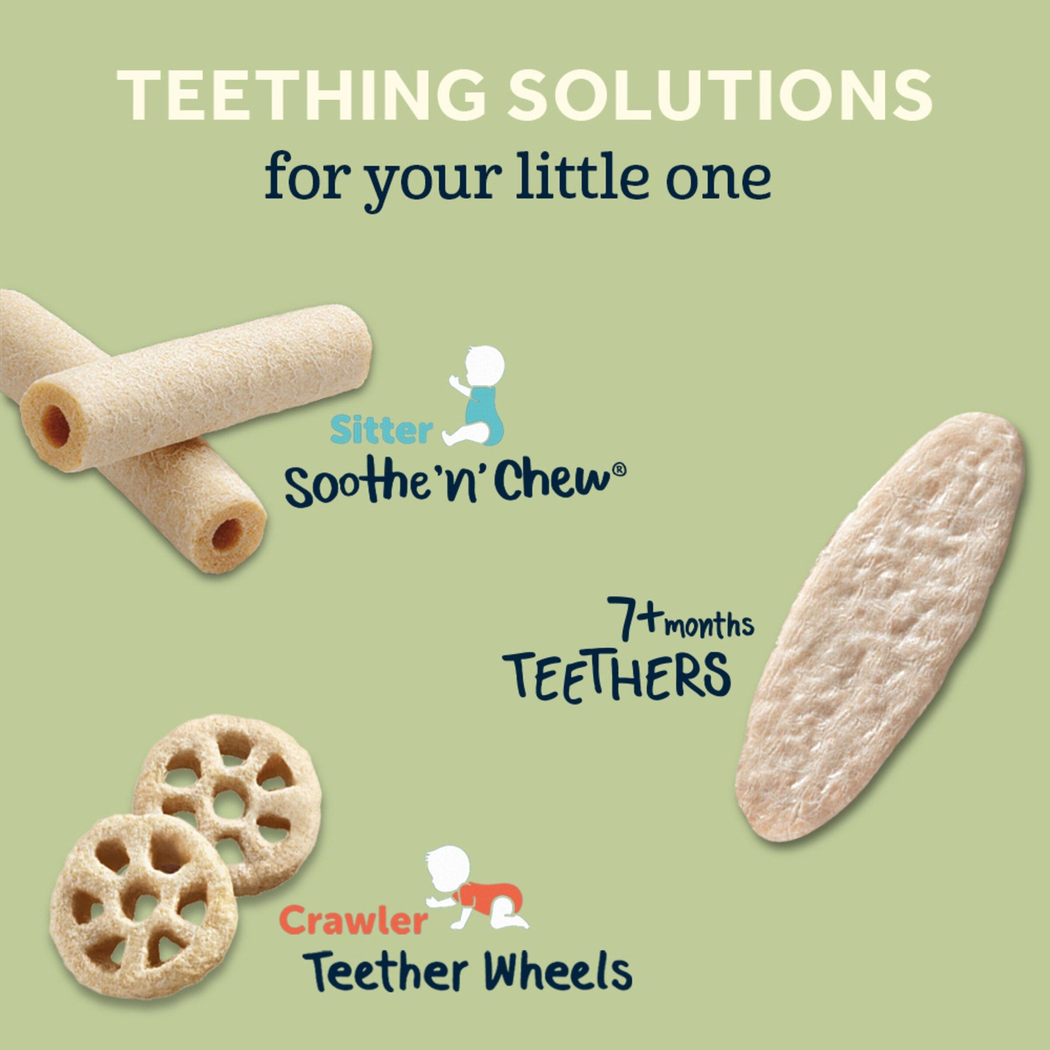 Gerber Snacks for Baby Teether Wheels – Banana Cream | Long-Lasting Teething Snack | Non-GMO | Crawler 10+ Months