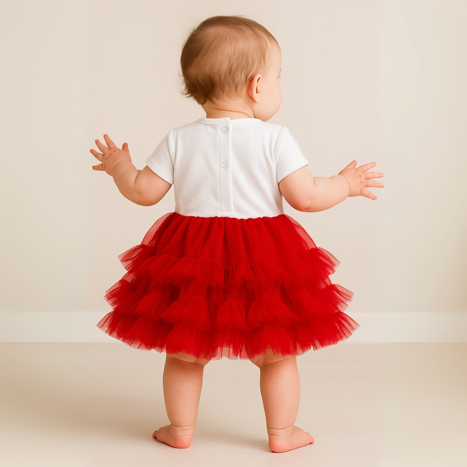 Smile Baby "My First Diwali" Baby Girl Bodysuit Frock | 0-12 Months Festive Dress