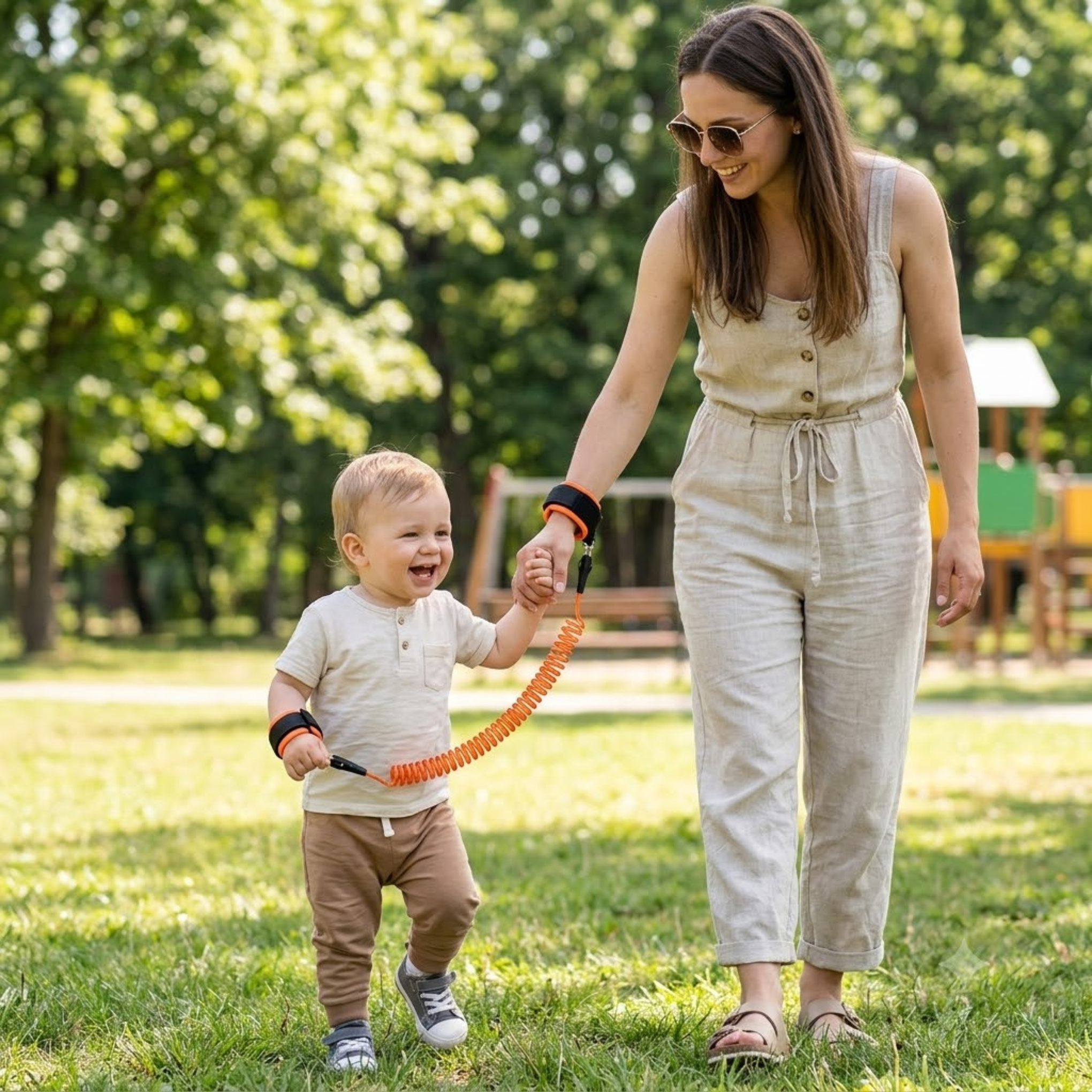 Smile Baby™ Child Anti-Lost Safety Wrist Strap – Cut-Proof Toddler Walking Leash (Ages 1–10)