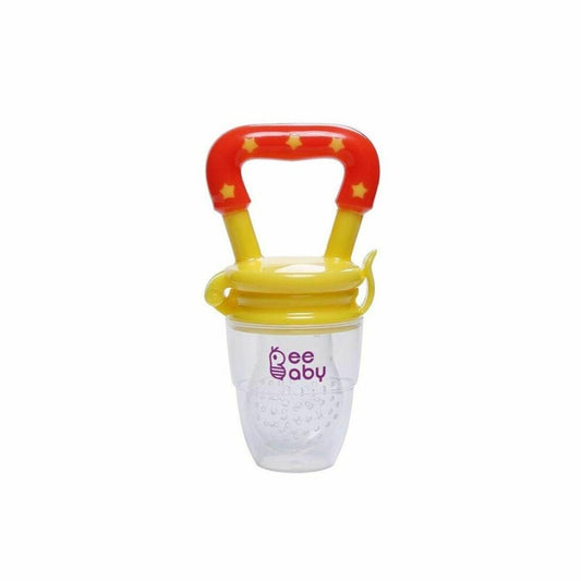 BeeBaby Yellow Silicone Food and Fruit Nibbler with Extra Mesh (4+ M)