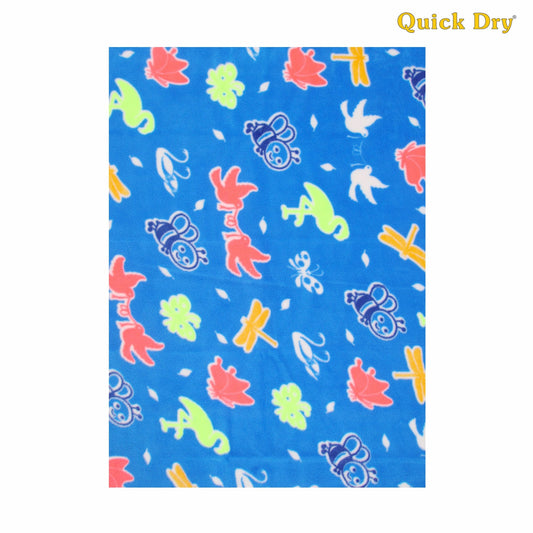 Quick Dry Vibro Print Baby Bed Protector - BLUE BUTTERFLY MEDIUM  Waterproof | Mattress Protector| | Skin Sensitive| | Breathable| | Reusable| | Washable