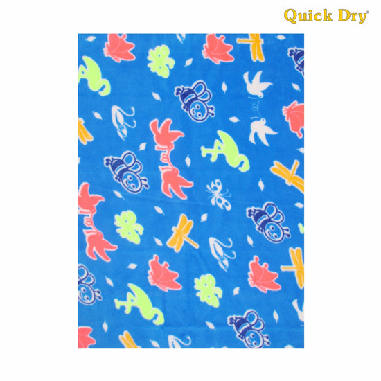 Quick Dry Vibro Print Baby Bed Protector - BLUE BUTTERFLY MEDIUM  Waterproof | Mattress Protector| | Skin Sensitive| | Breathable| | Reusable| | Washable