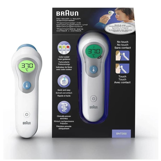 Braun BNT300 No Touch + Touch Forehead Thermometer