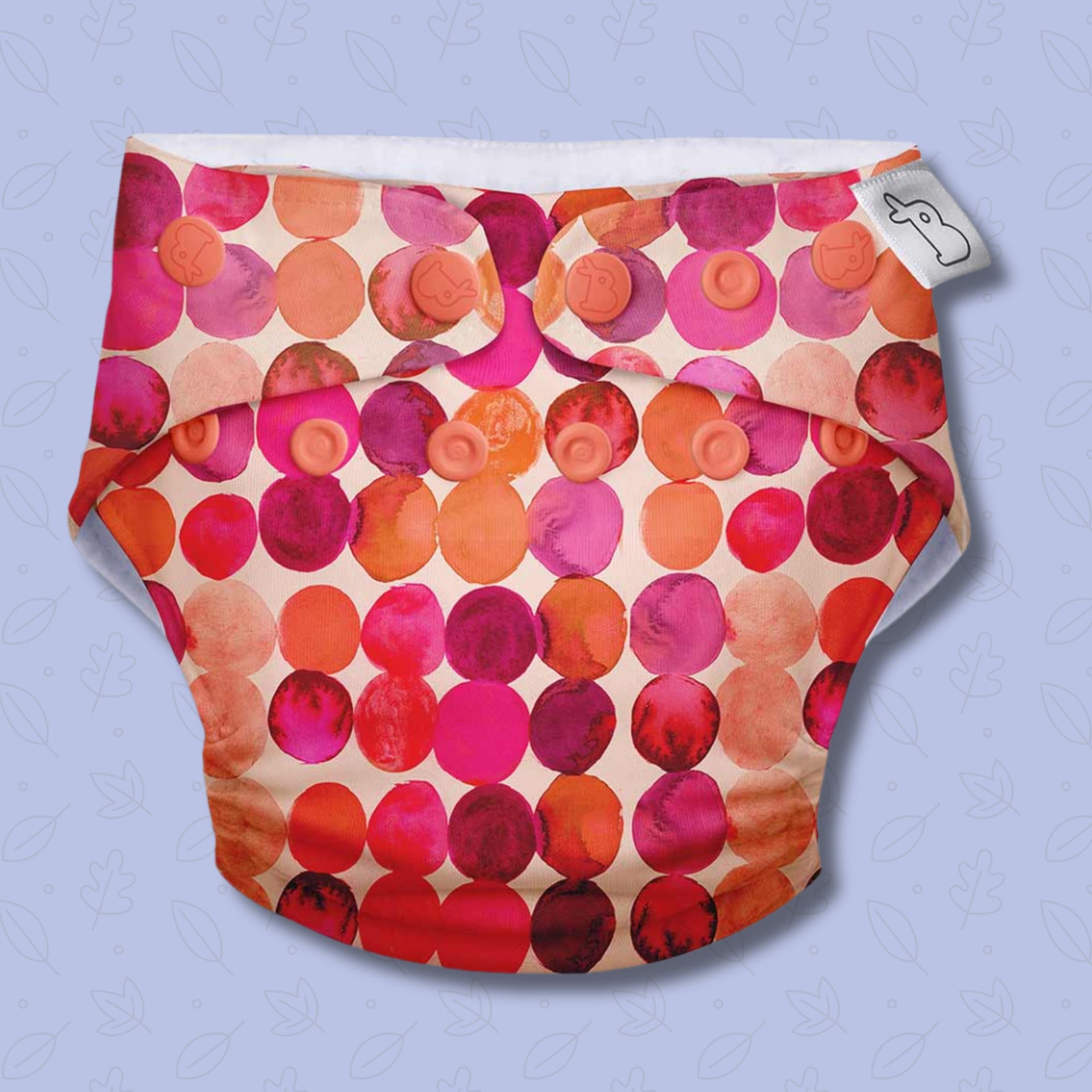 SUPER BOTTOMS Li'l Crush Freesize UNO Cloth Diaper in red color  | 1 skin-friendly UNO Cloth Diaper (1 Waterproof Outer) | 1 Dry Feel Magic Pad | 1 Booster Pad | 1 reusable easy clean top sheet