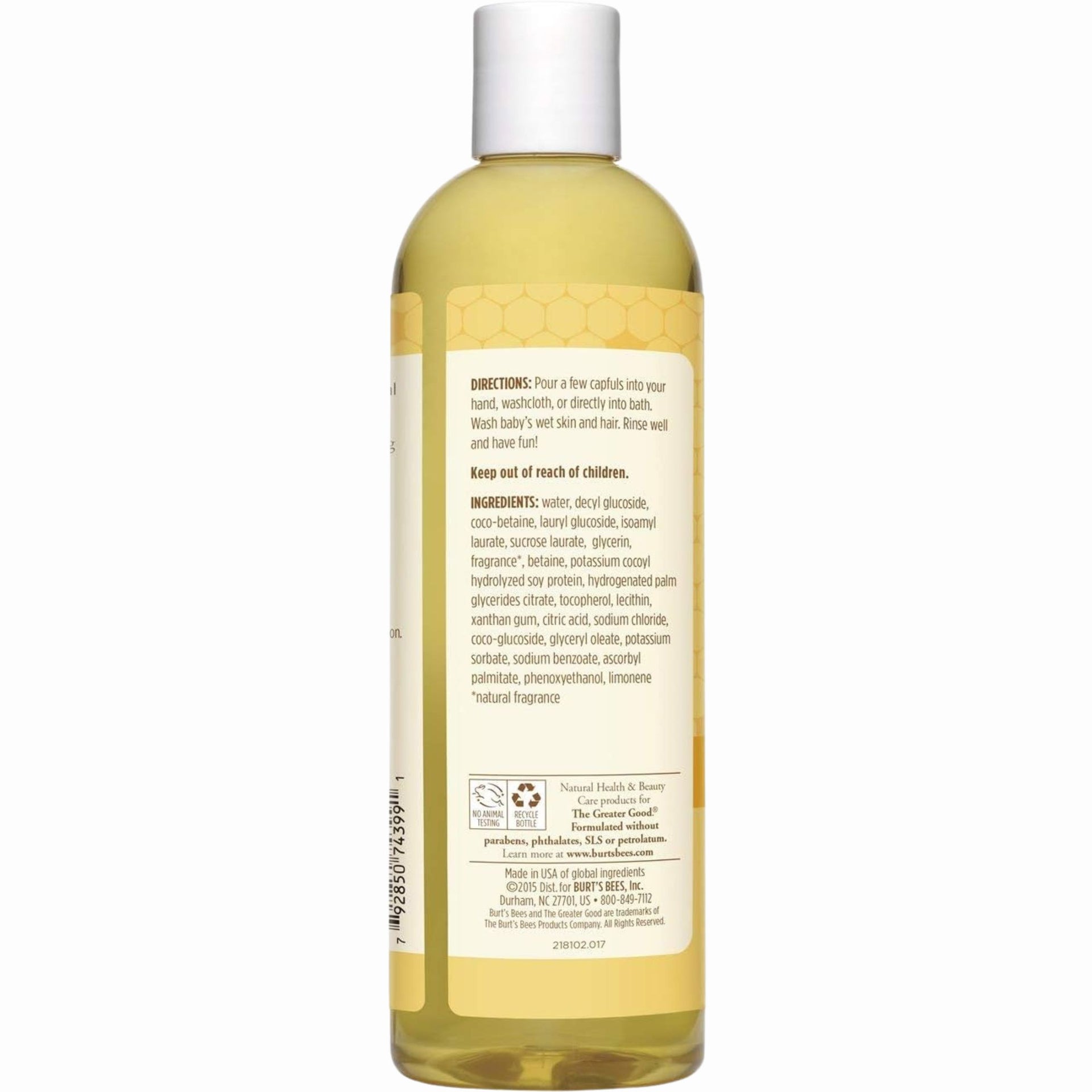 Burt's Bees Baby Shampoo & Wash, Original  | Tear Free Baby Soap in gel form | for All Type of Hair -350g Bottle